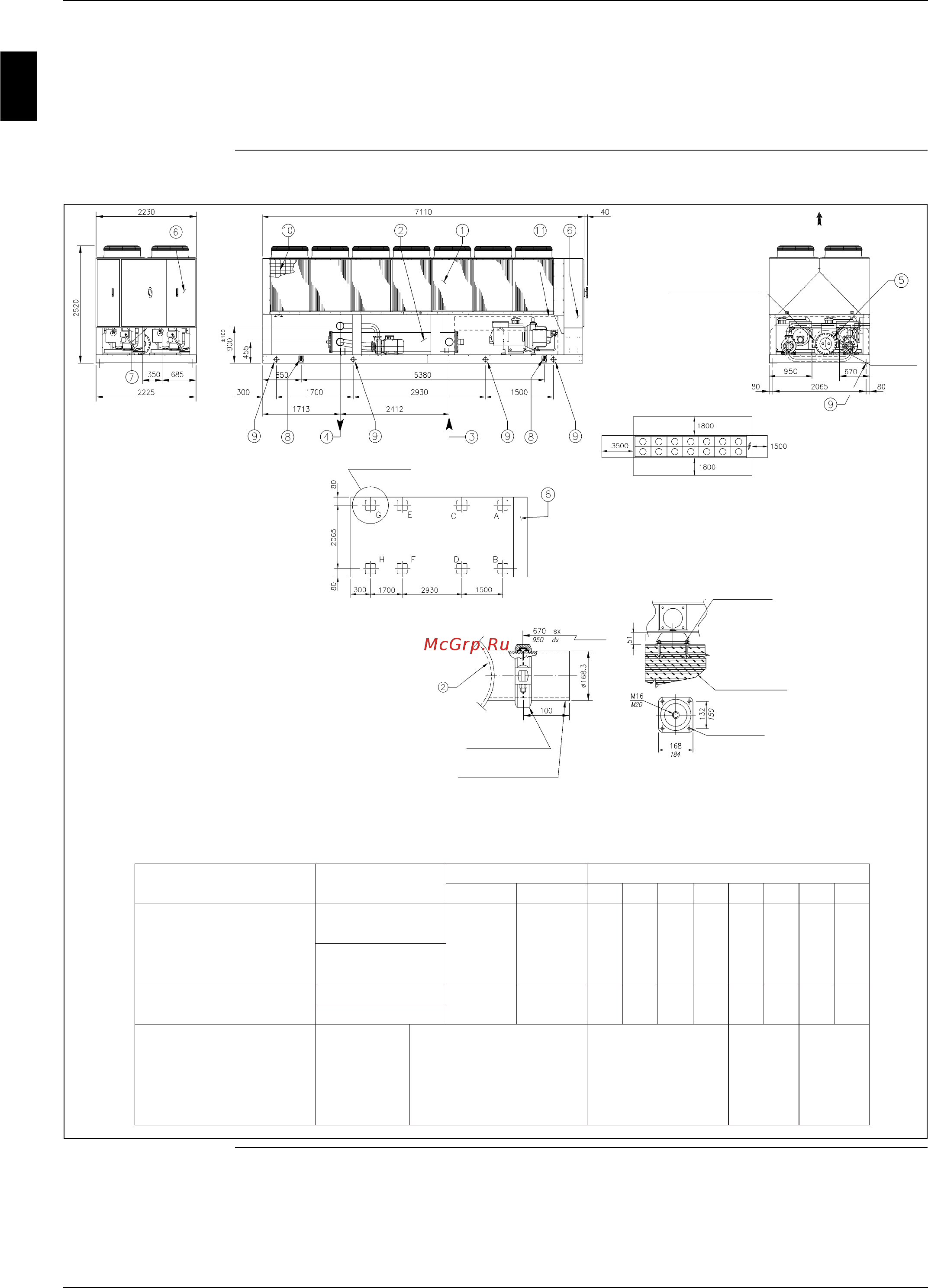 Daikin EWAD850BJYNN/A [68/346] Outlook drawing ewad850bjynn a optp ewad850bjynn a oprn optp ewad850bjynn a opln optp ewad900bjynn a optp ewad900bjynn a oprn optp and ewad900bjynn a opln optp