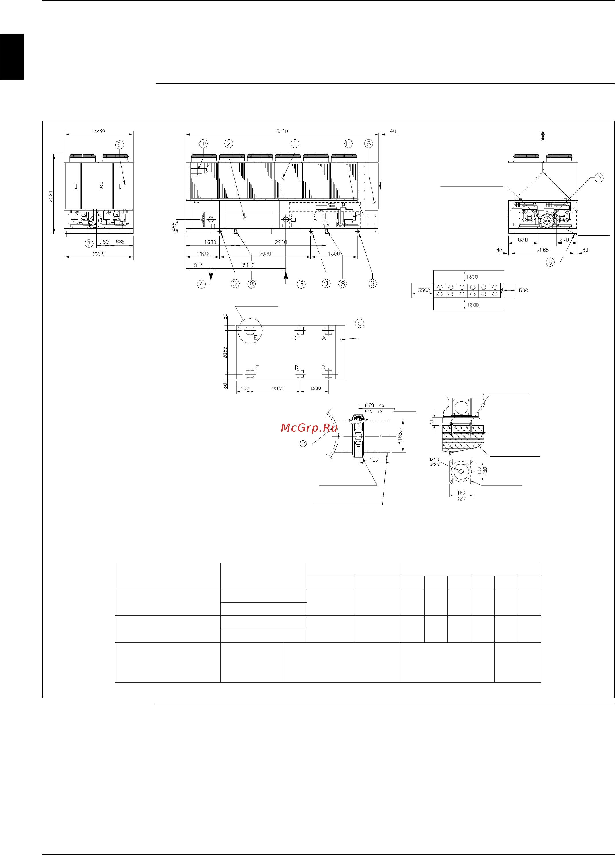 Daikin EWADC14BJYNN [72/346] Outlook drawing ewad900bjynn ewad900bjynn oprn a nd ewad900bjynn opln