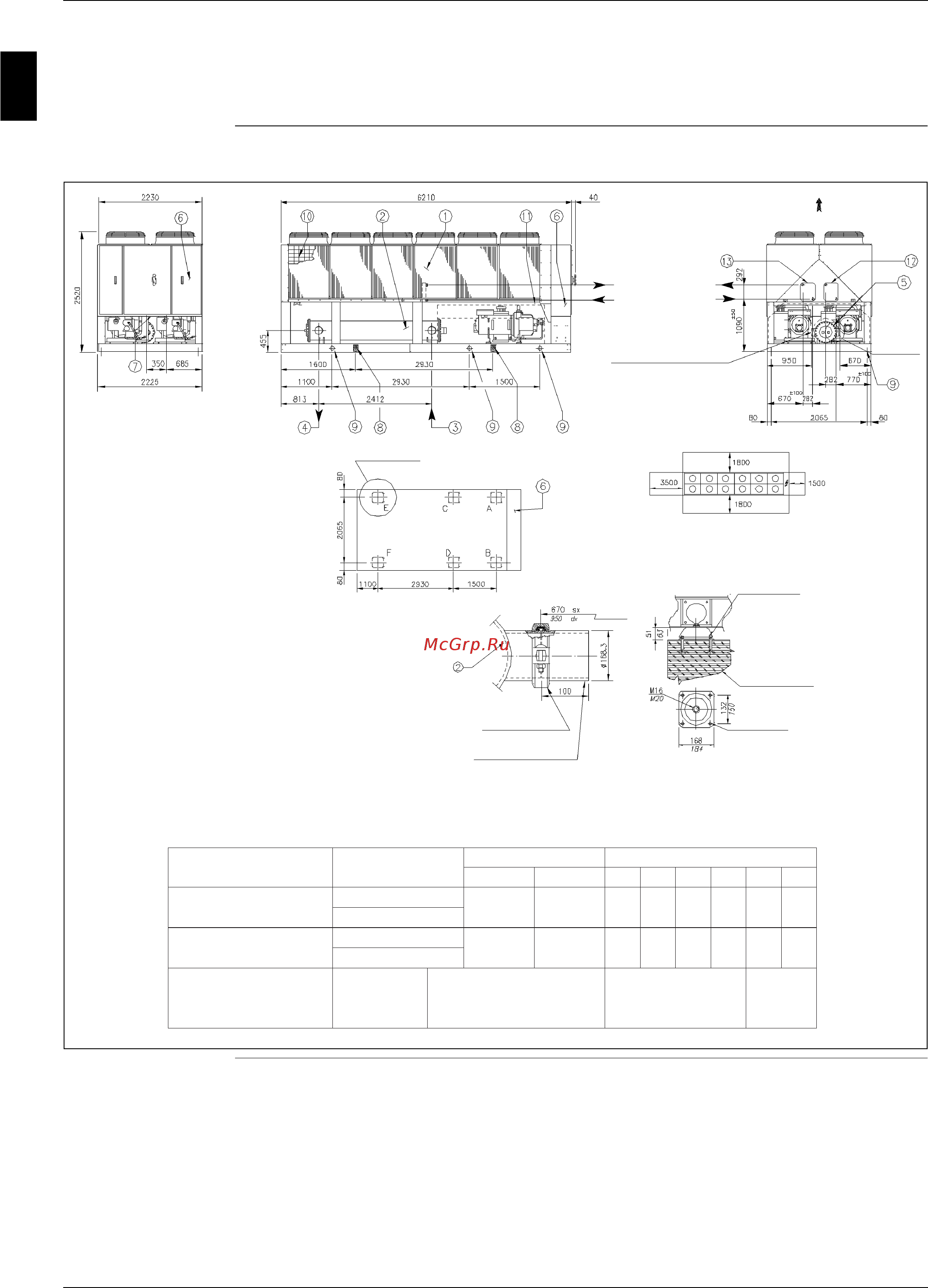 Daikin EWAD900BJYNN/A [74/346] Outlook drawing ewad900bjynn oppr ewad900bjynn oppr oprn and ewad900bjynn oppr opln