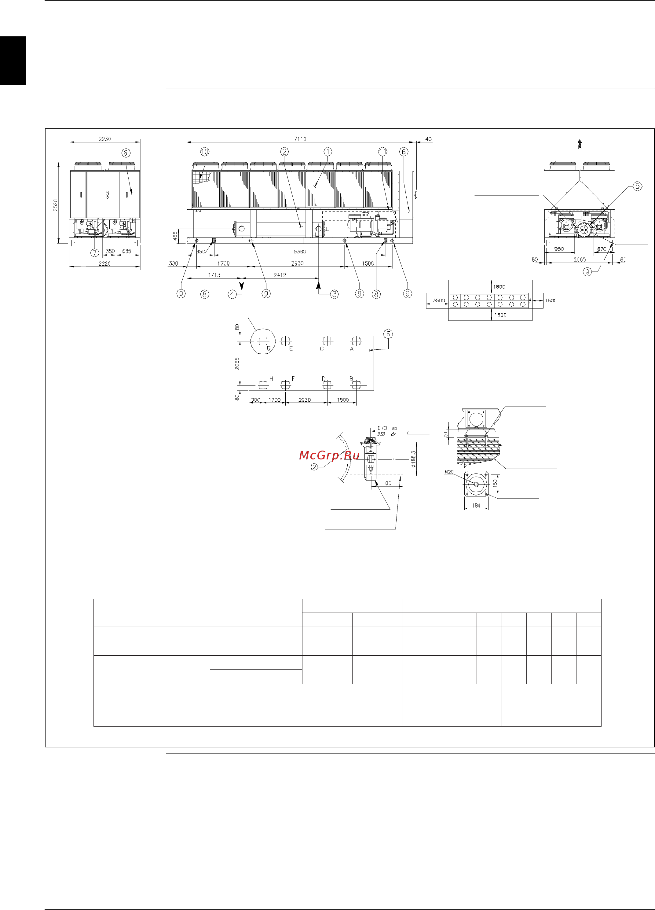 Daikin EWAD900BJYNN/A [76/346] Outlook drawing ewad900bjynn a ewad900bjynn a oprn and ewad900bjynn a opln