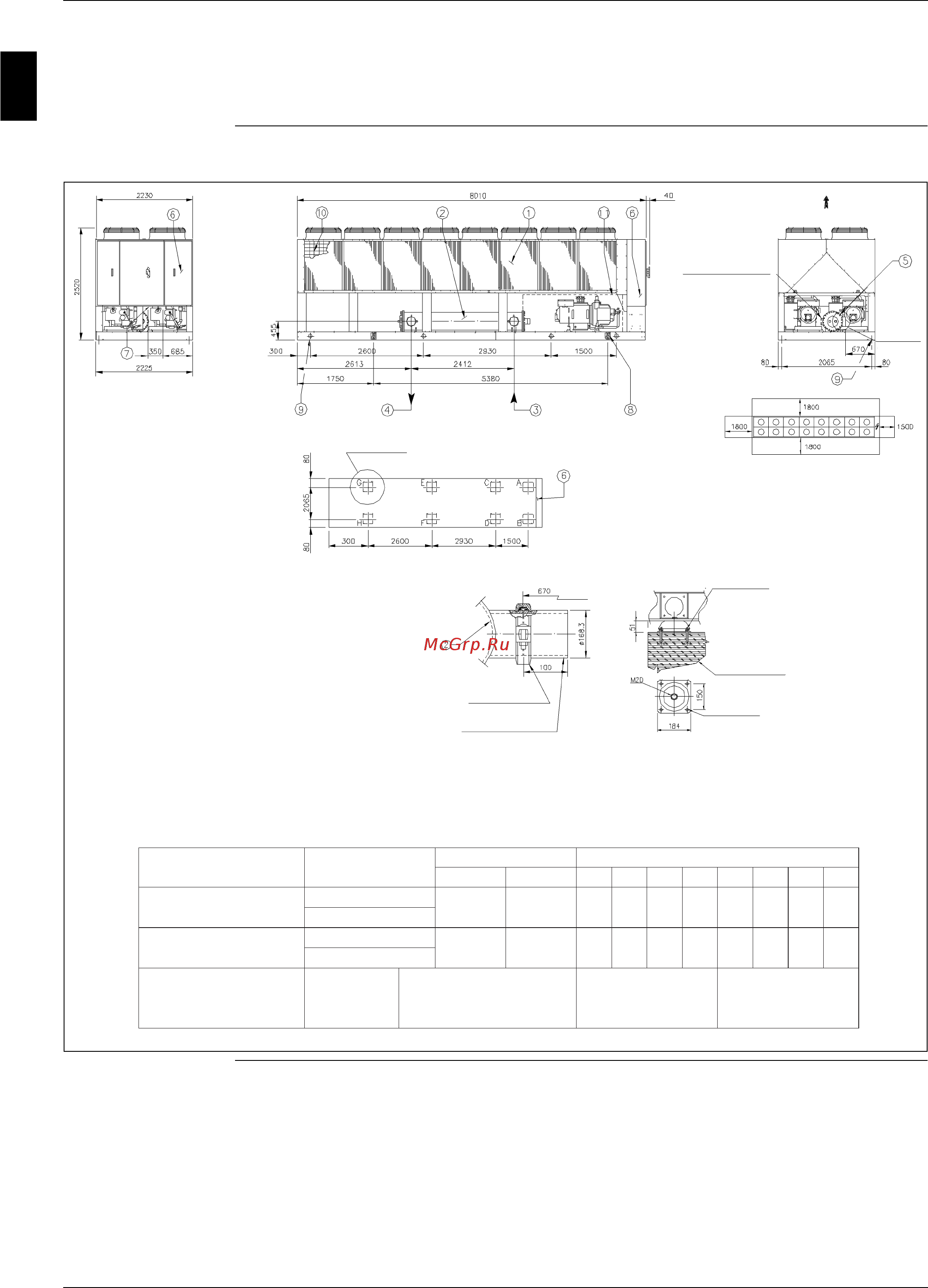 Daikin EWAD900BJYNN/A [84/346] Outlook drawing ewad950bjynn a ewad950bjynn a oprn and ewad950bjynn a opln
