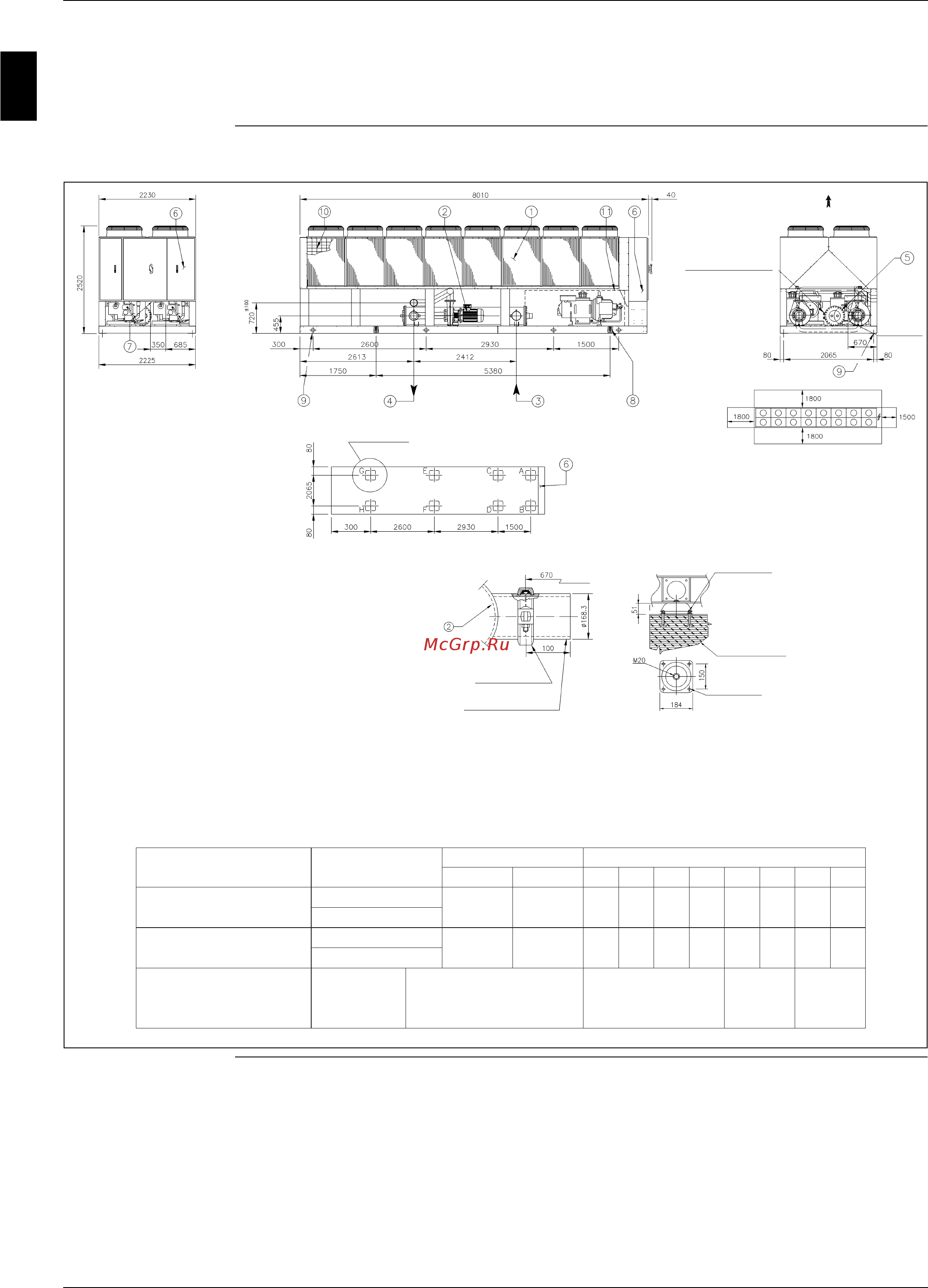 Daikin EWAD850BJYNN/A [86/346] Outlook drawing ewad950bjynn a otpt ewad950bjynn a oprn optp and ewad950bjynn a opln optp