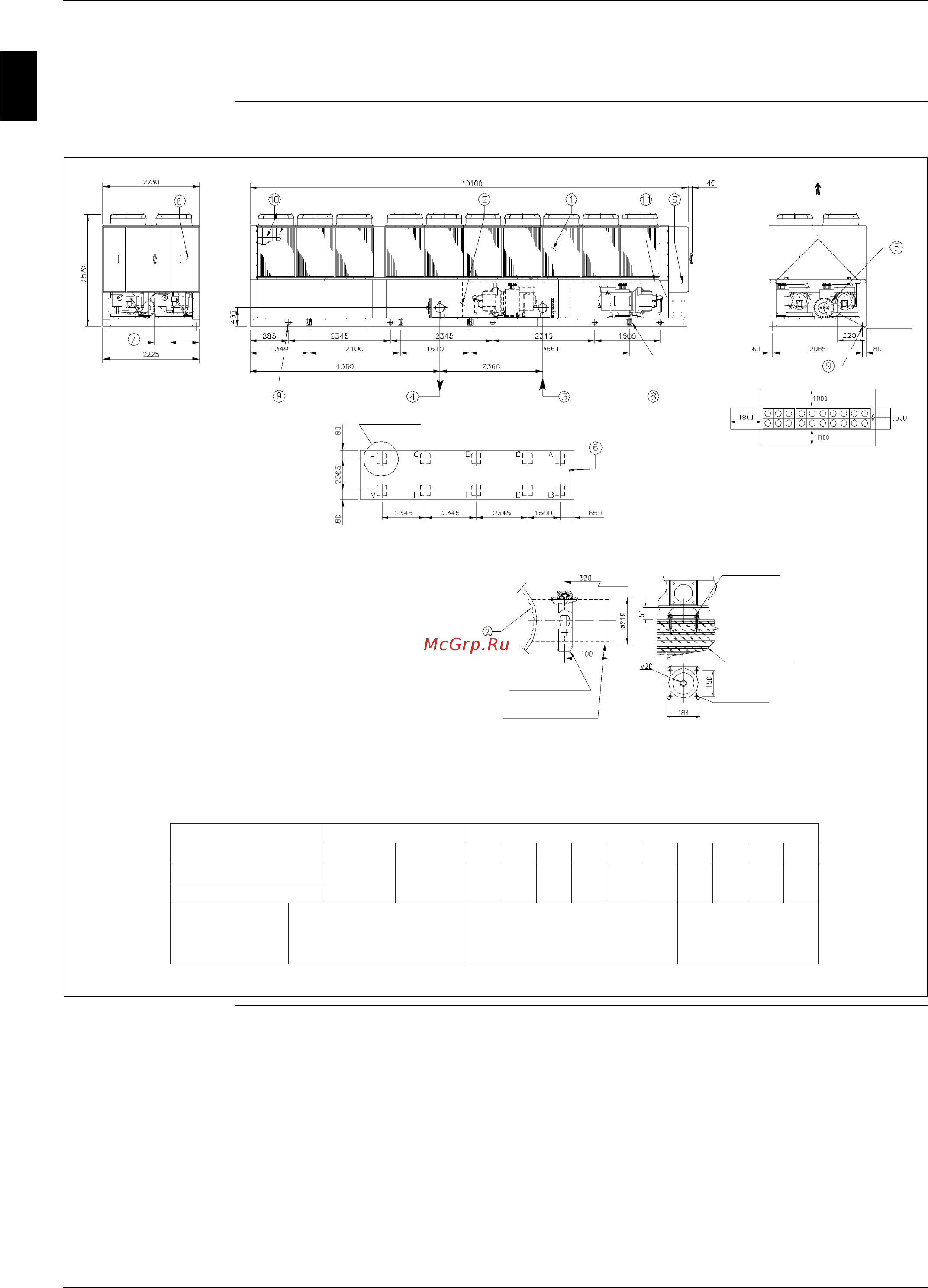 Daikin EWAD850BJYNN/A [88/346] Outlook drawing ewad950bjynn z and ewadc11bjynn q