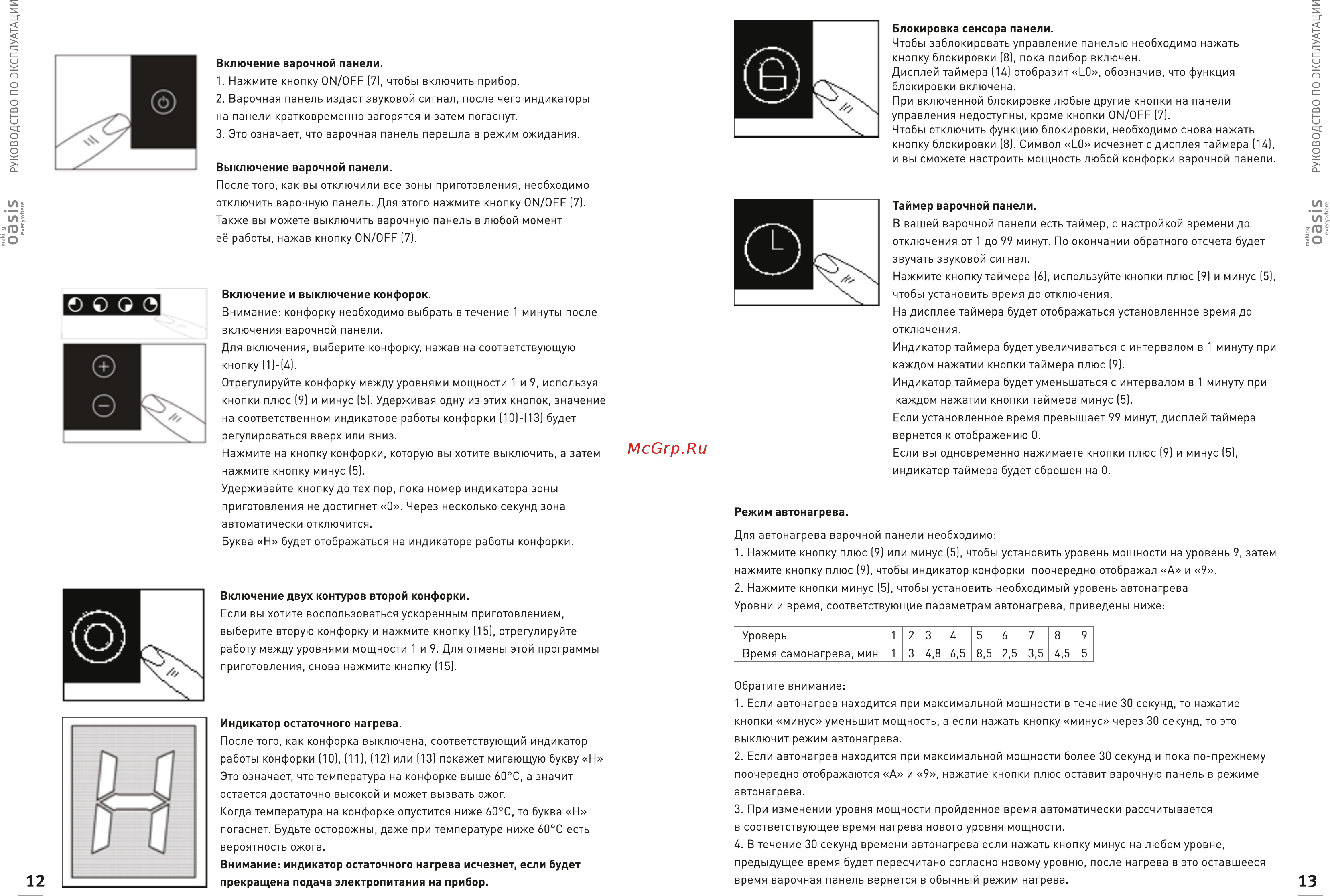 Oasis P-SBS Инструкция онлайн [8/16] 526021