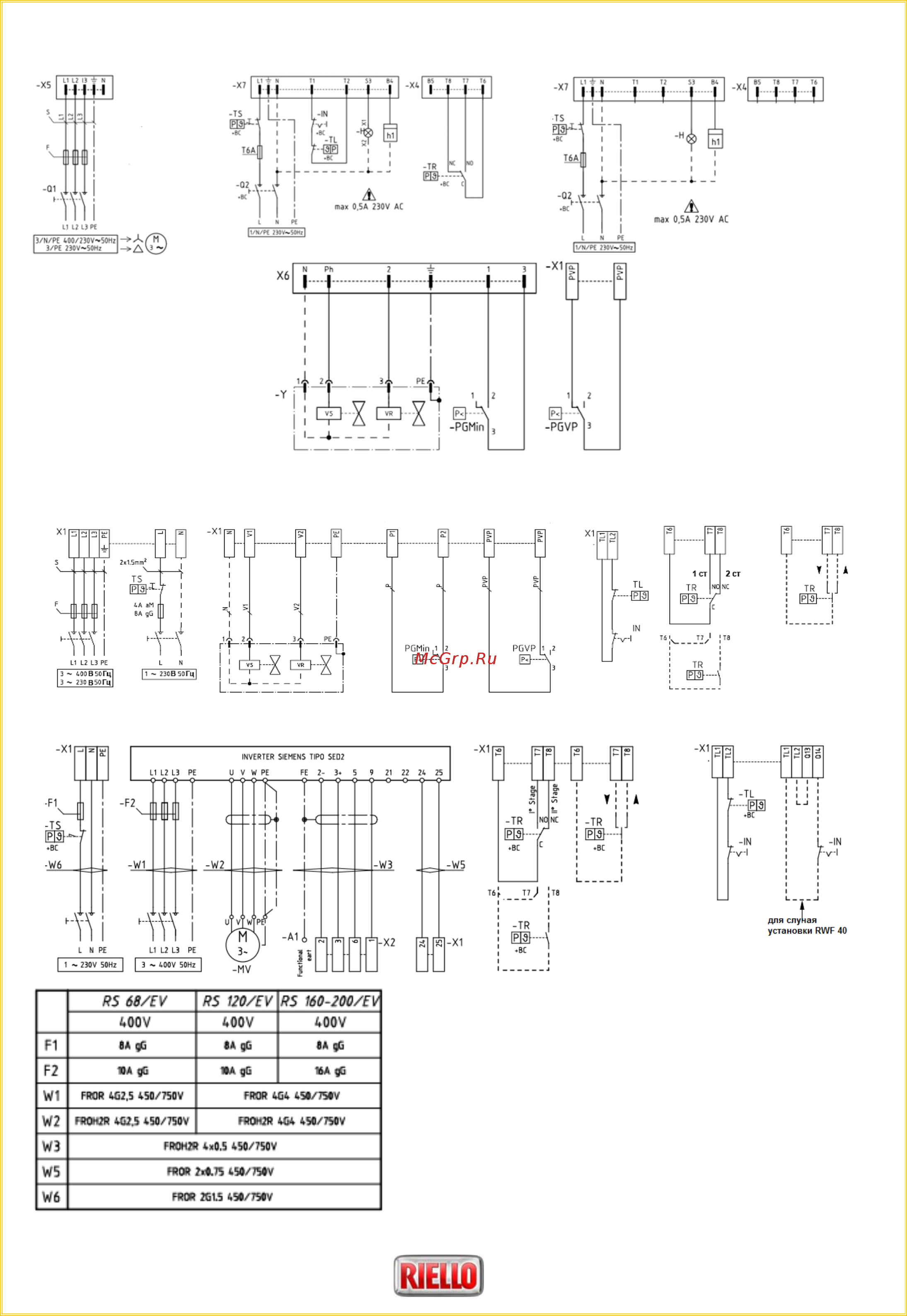 Riello RS 35/E BLU (T) [8/14] Газовые горелки rs 25 200 e ev blu
