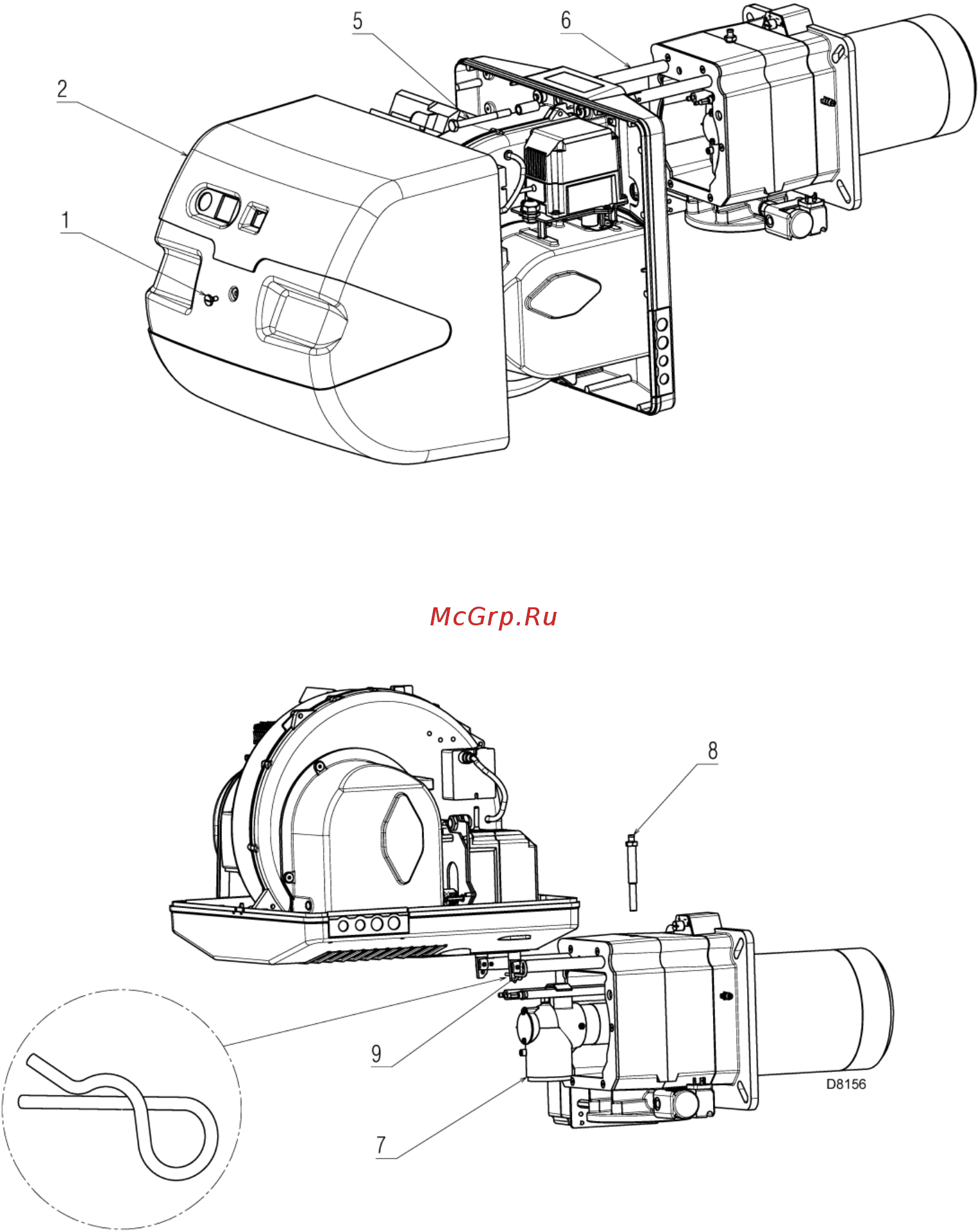 Riello RS 250/EV MZ t.c. [44/54] Как открыть горелку