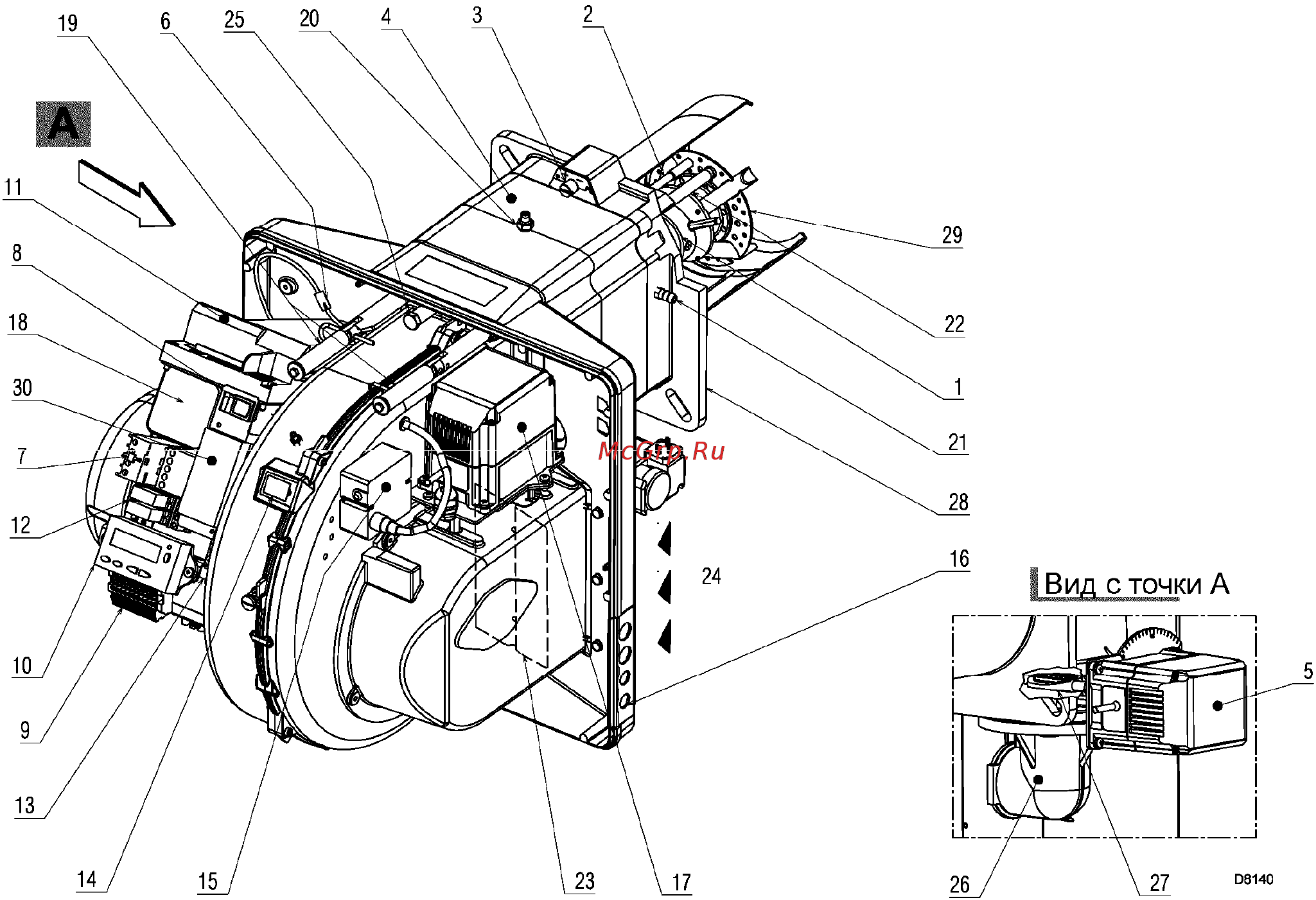 Riello RS 64/E MZ t.l. [9/54] Компоненты горелки 3 компоненты горелки