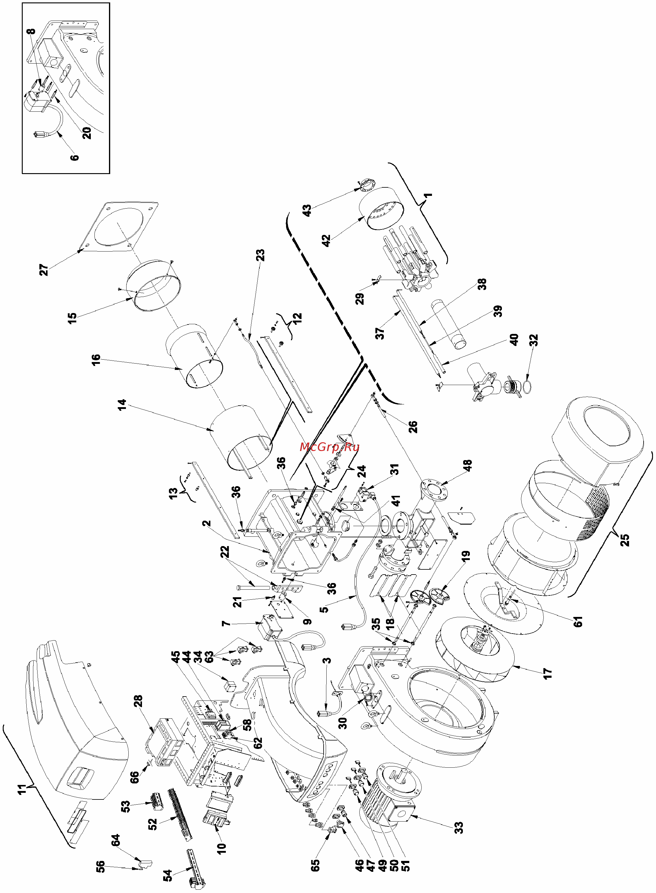 Riello RS 300/E BLU Спецификация запасных частей онлайн [2/4] 526097