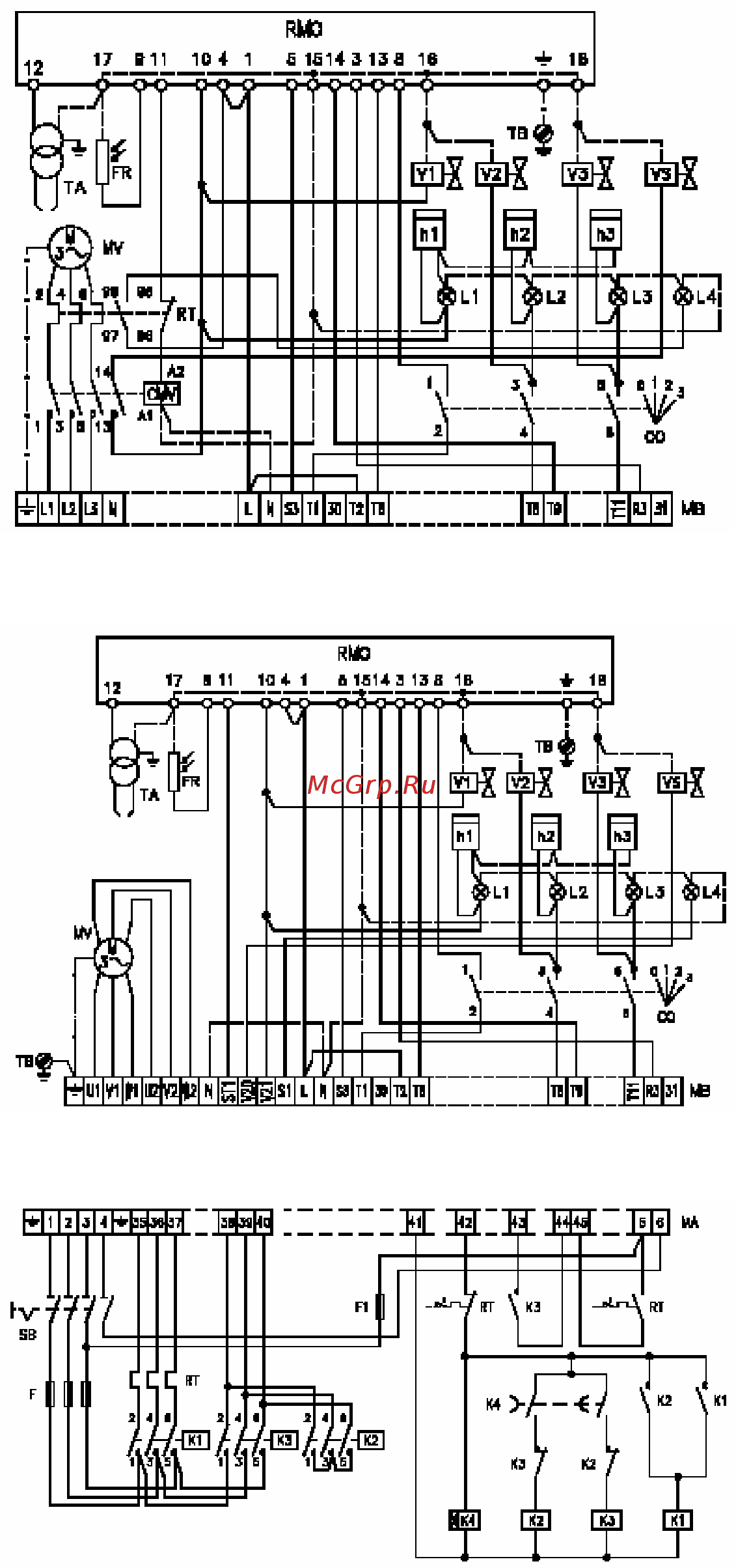 Riello PRESS 200 T/G t.c. [8/15] Электрические подключения