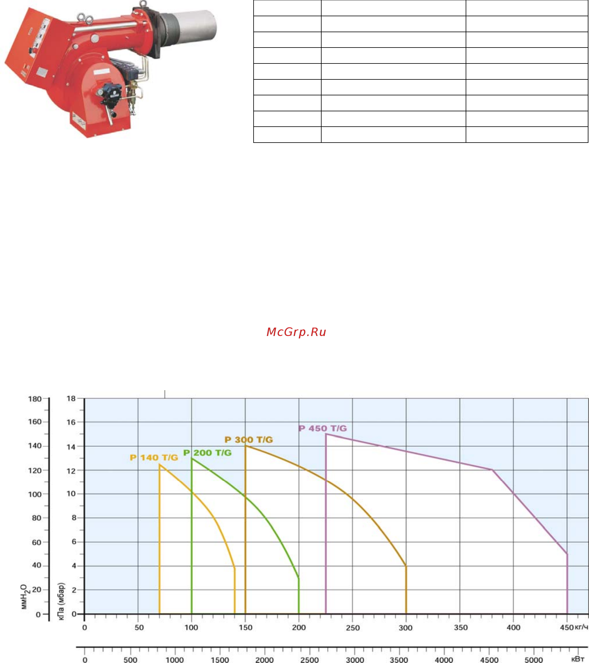 Riello PRESS 300 T/G t.c. Технические характеристики онлайн