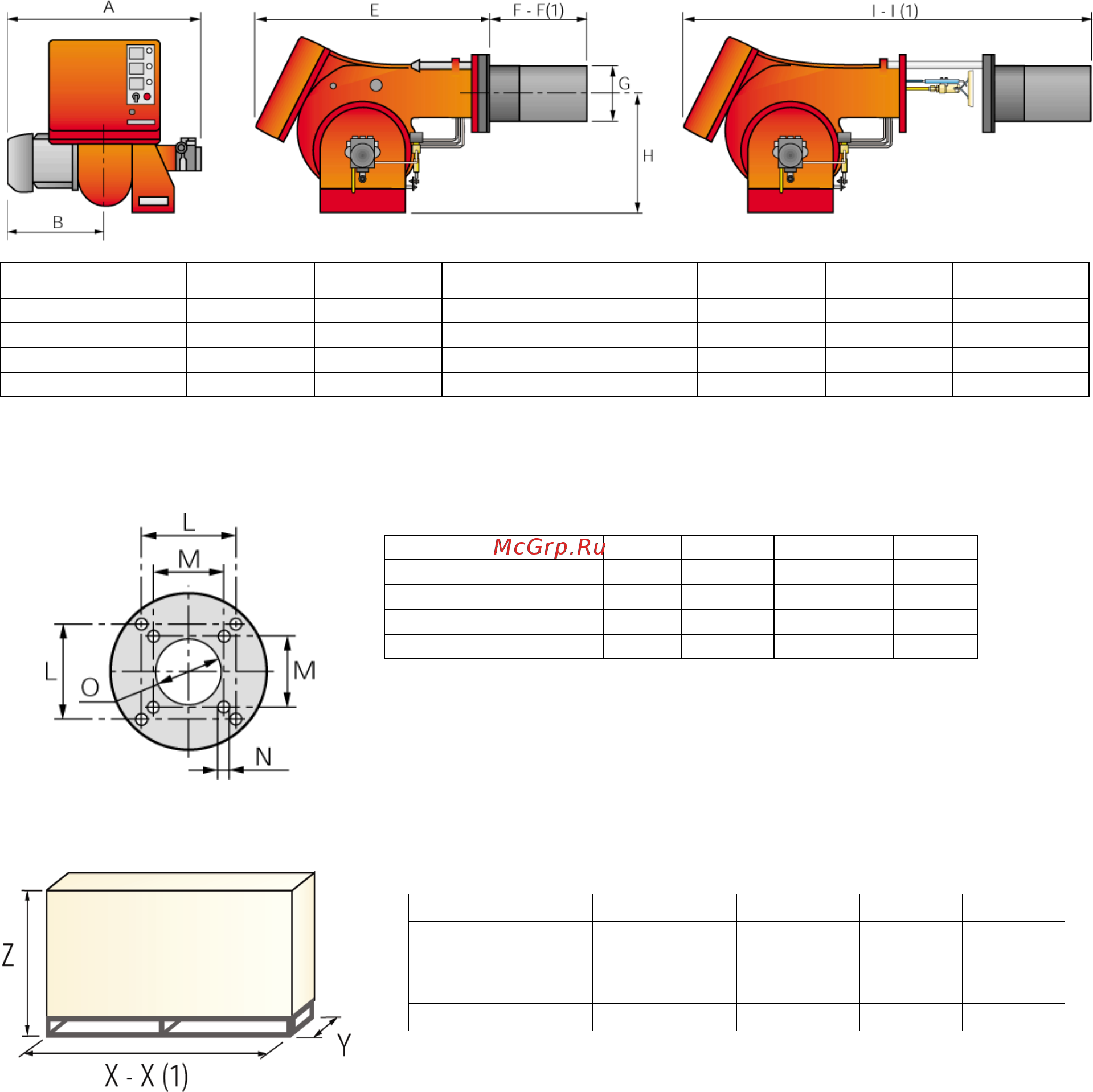 Riello PRESS 200 T/G t.c. [6/8] Габаритные размеры и вес