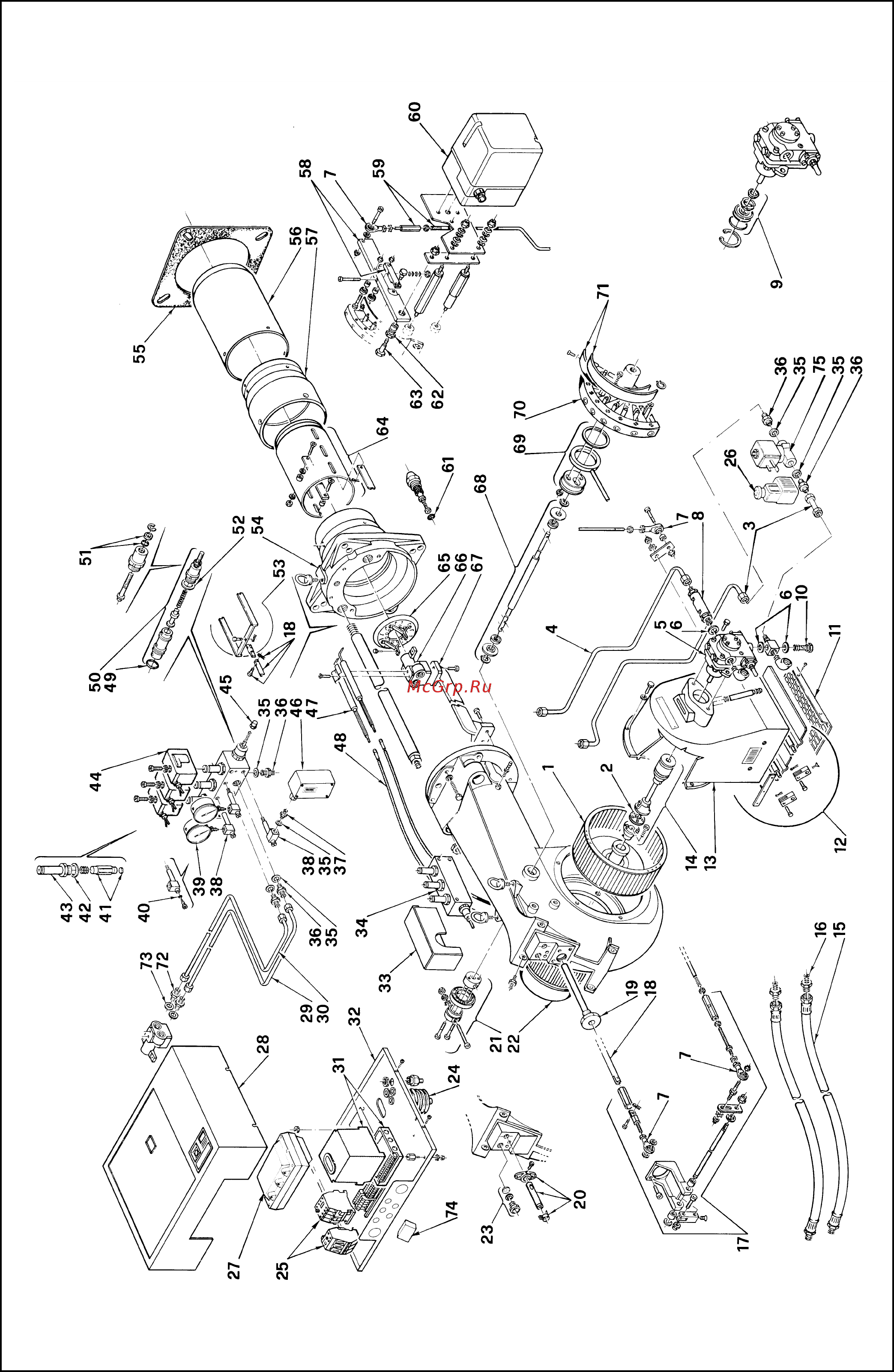 Riello PRESS 450 P/G t.c. Спецификация запасных частей онлайн [2/6] 526158