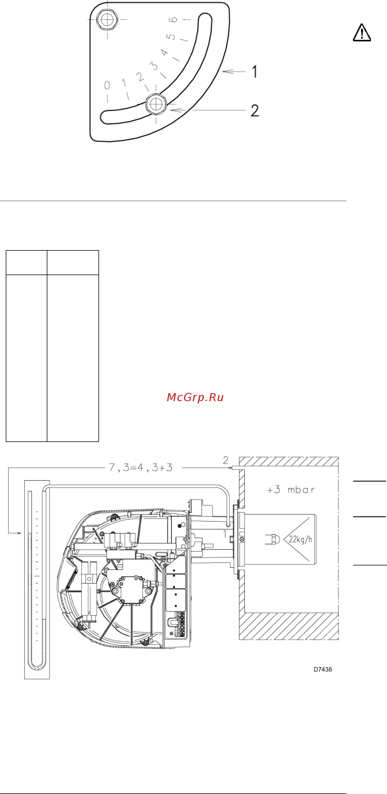 Riello RL 34/1 MZ t.c. [12/23] Регулировка горелки