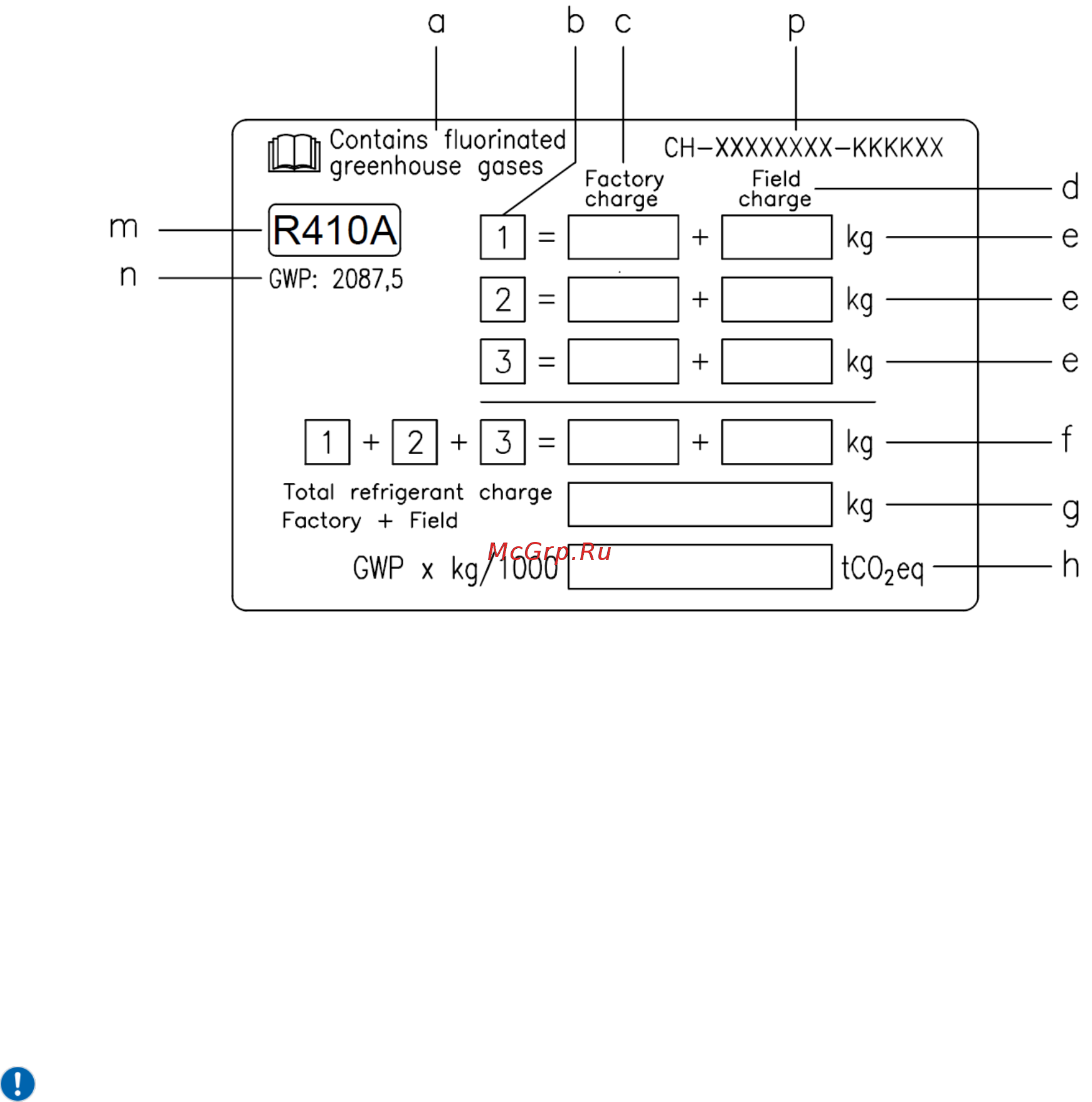 Daikin EWAQ400F-SL [91/250] Οδηγίες εργοστασίου και πεδίου πλήρωσης μονάδων