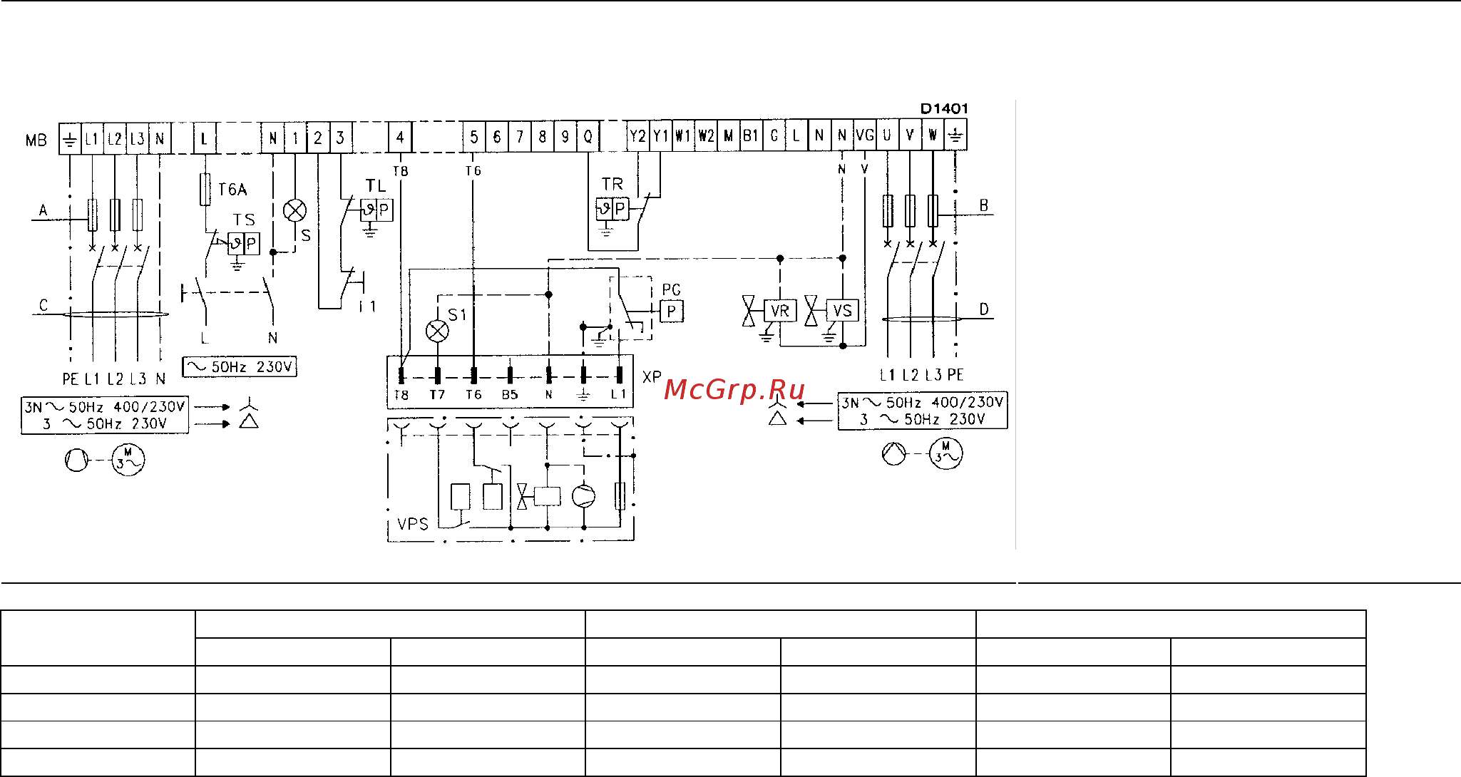 Riello GI/EMME 1400 t.c. [10/20] Электрическая схема