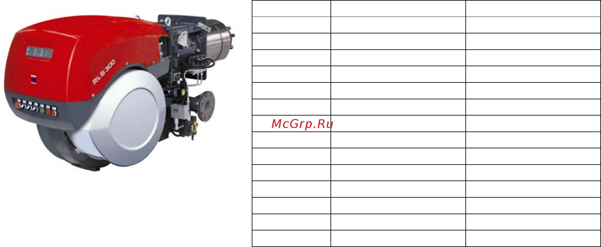 Riello RLS 300/E MX Технические характеристики онлайн