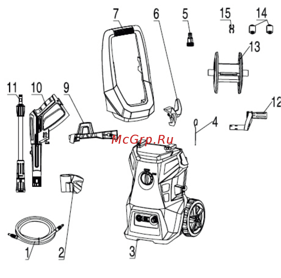 INTERTOOL DT-1517 [4/32] Загальний вигляд і складові частини