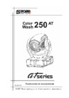 Robe Color Wash 250 AT Руководство пользователя
