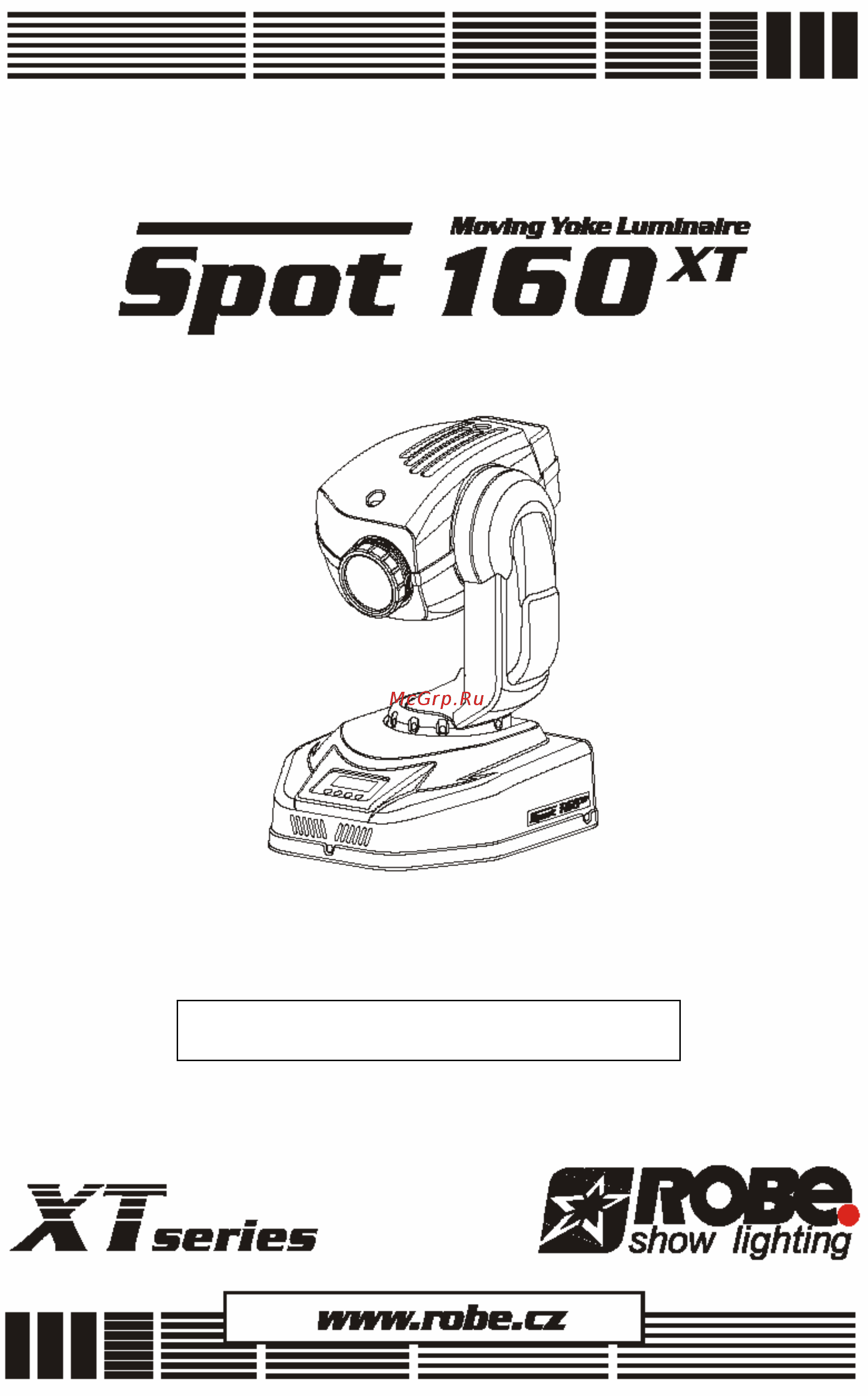 Robe Spot 160 XT Руководство пользователя онлайн