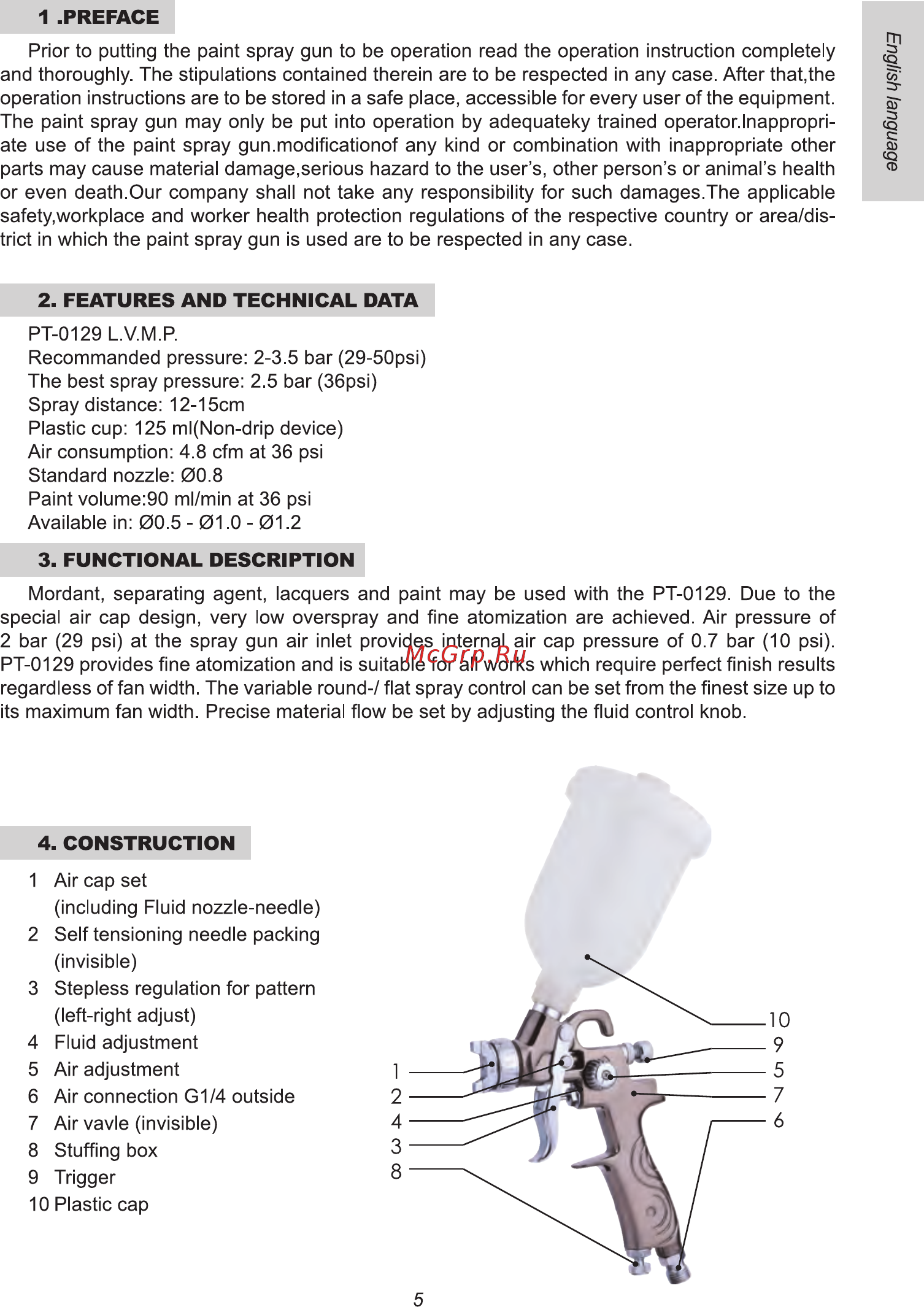 INTERTOOL PT-0129 [5/7] Preface