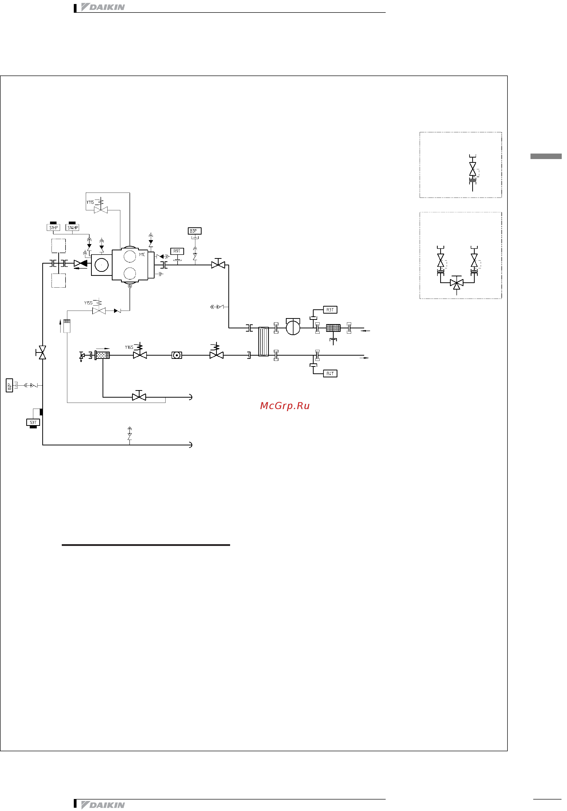 Daikin EWLD120MBY [21/35] Схема трубной обвязки