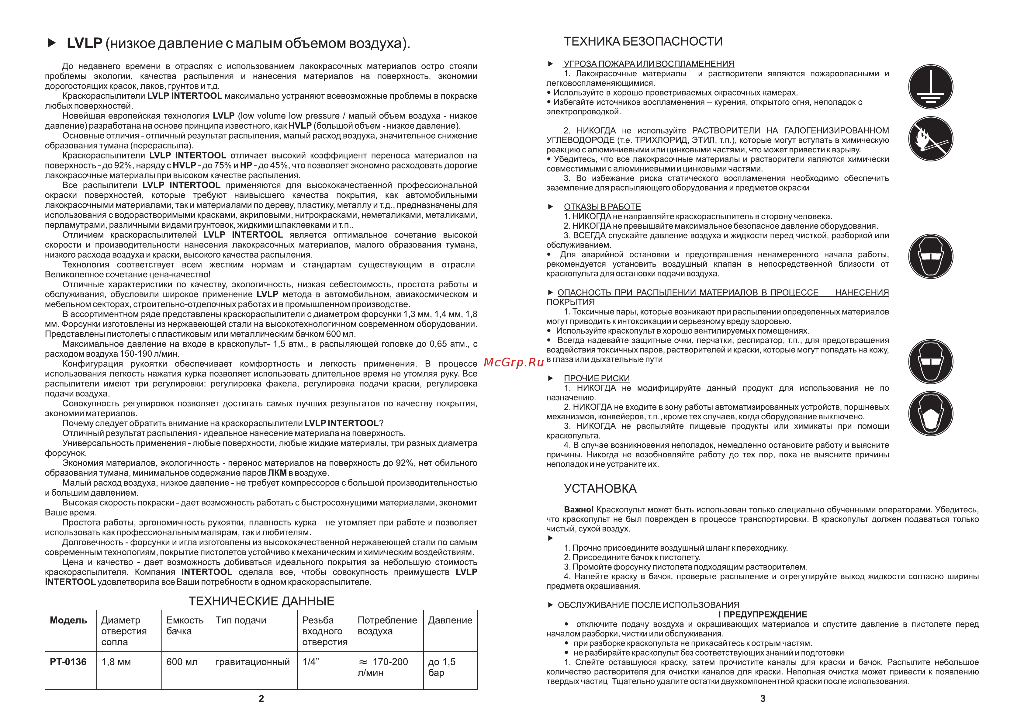 INTERTOOL PT-0136 [2/2] Lvlp низкое давление с малым объемом воздуха