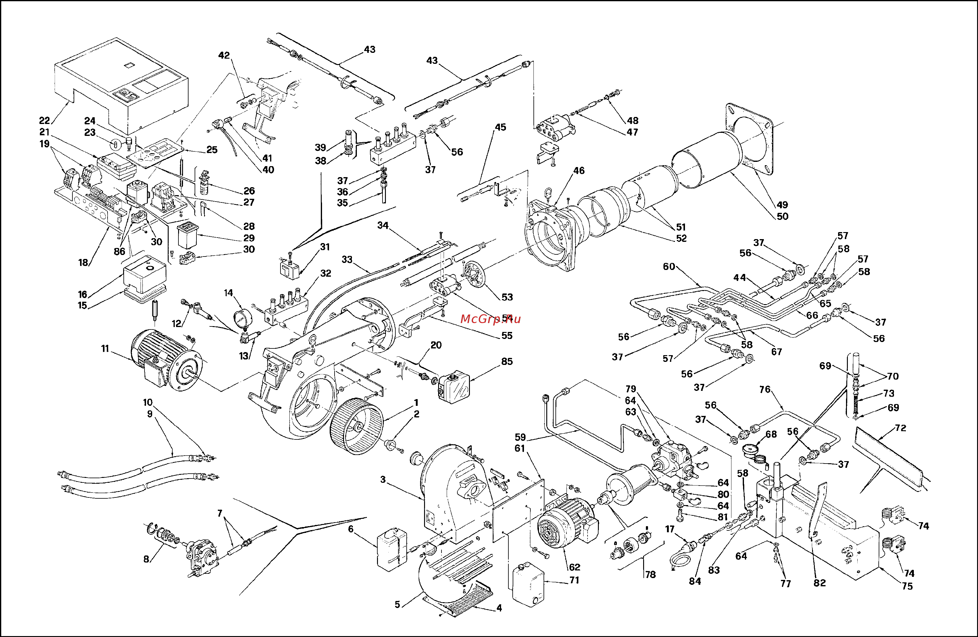 Riello PRESS 200 T/N ECO t.c. Спецификация запасных частей онлайн [7/10] 526730