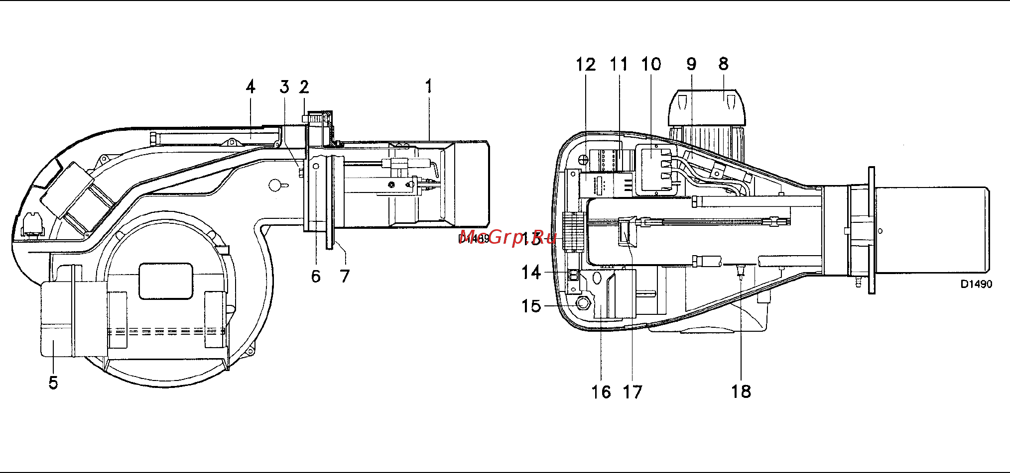 Riello RN 70 [4/23] Описание горелки рис 3