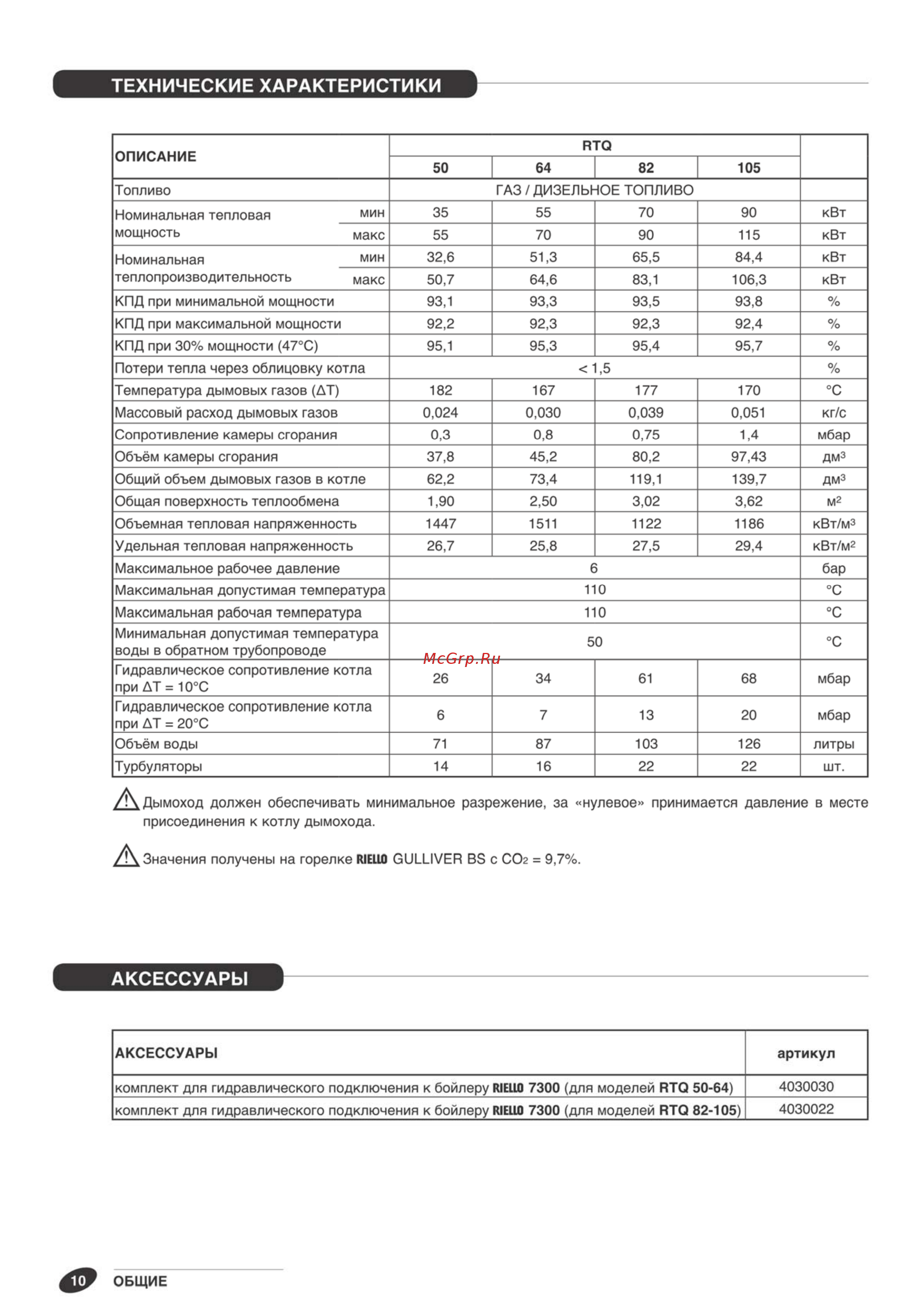 Riello RTQ 82 Инструкция по эксплуатации онлайн [10/32] 526780