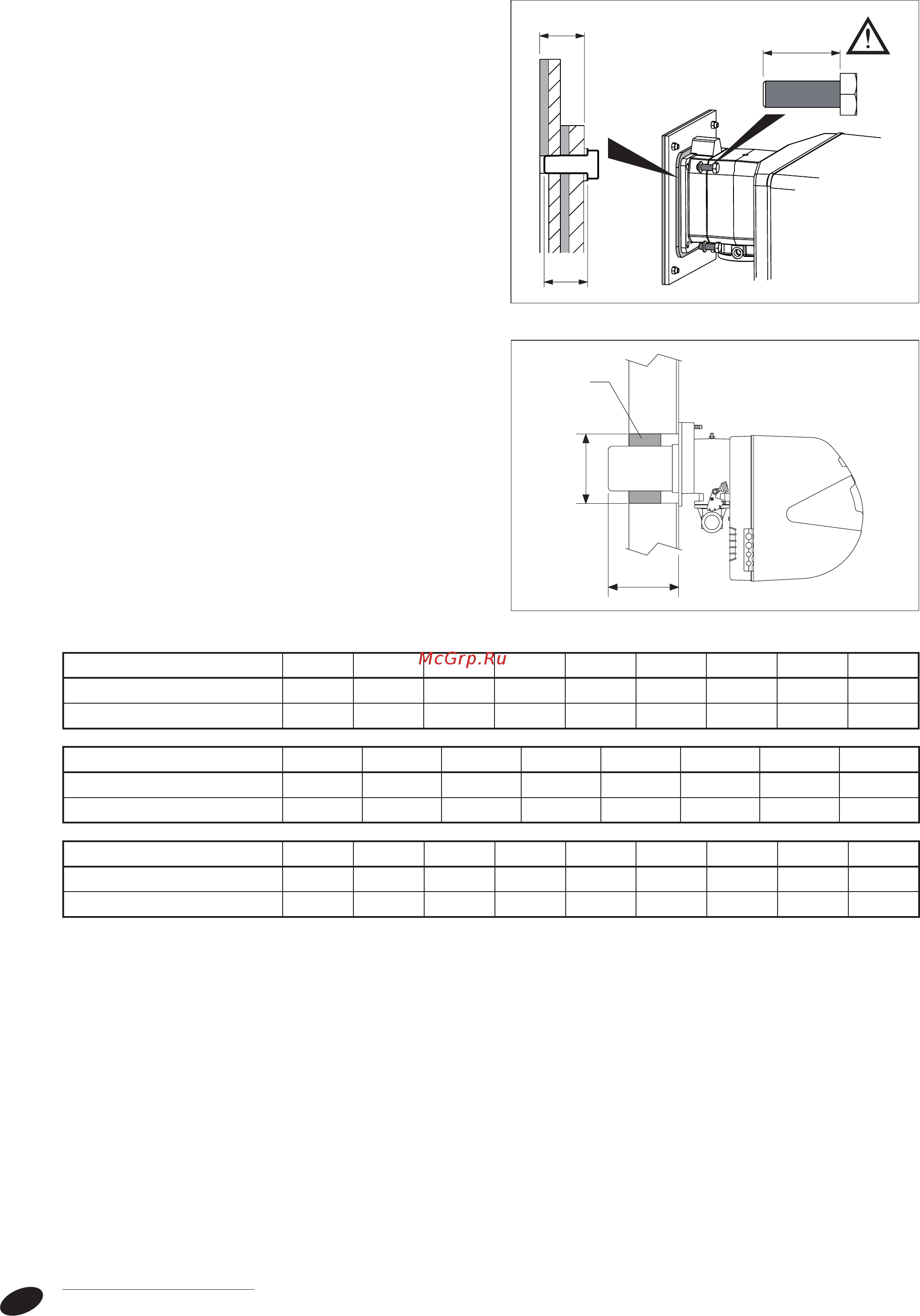 Riello RTQ 1020 [12/46] Важные примечания по установке горелки