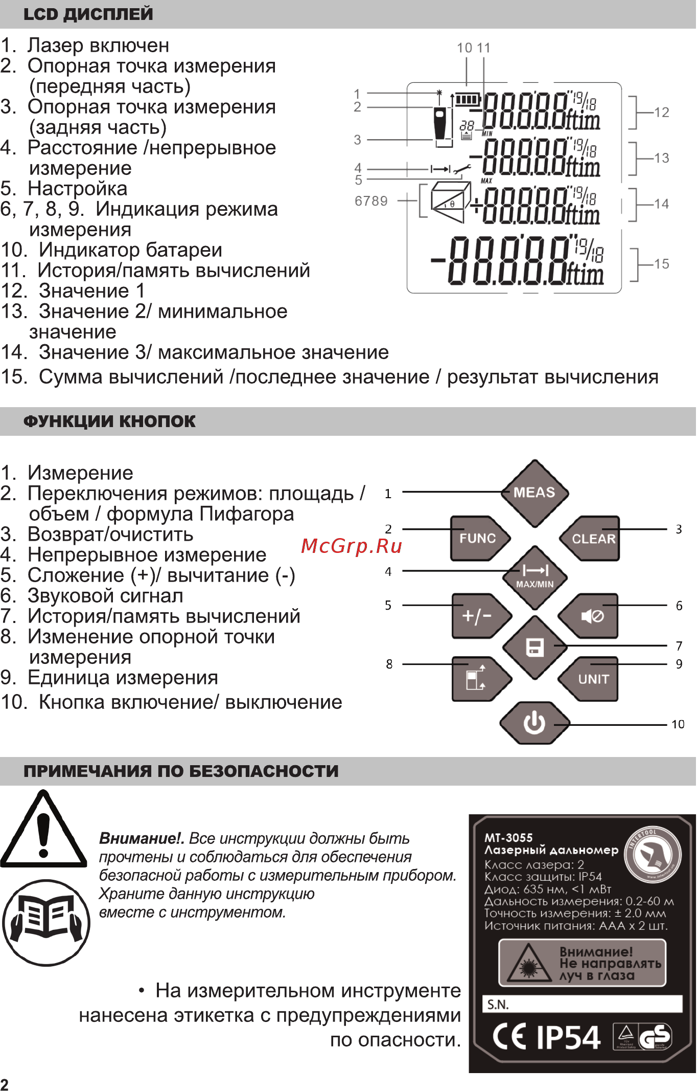 INTERTOOL MT-3055 [2/8] С 1р54 с