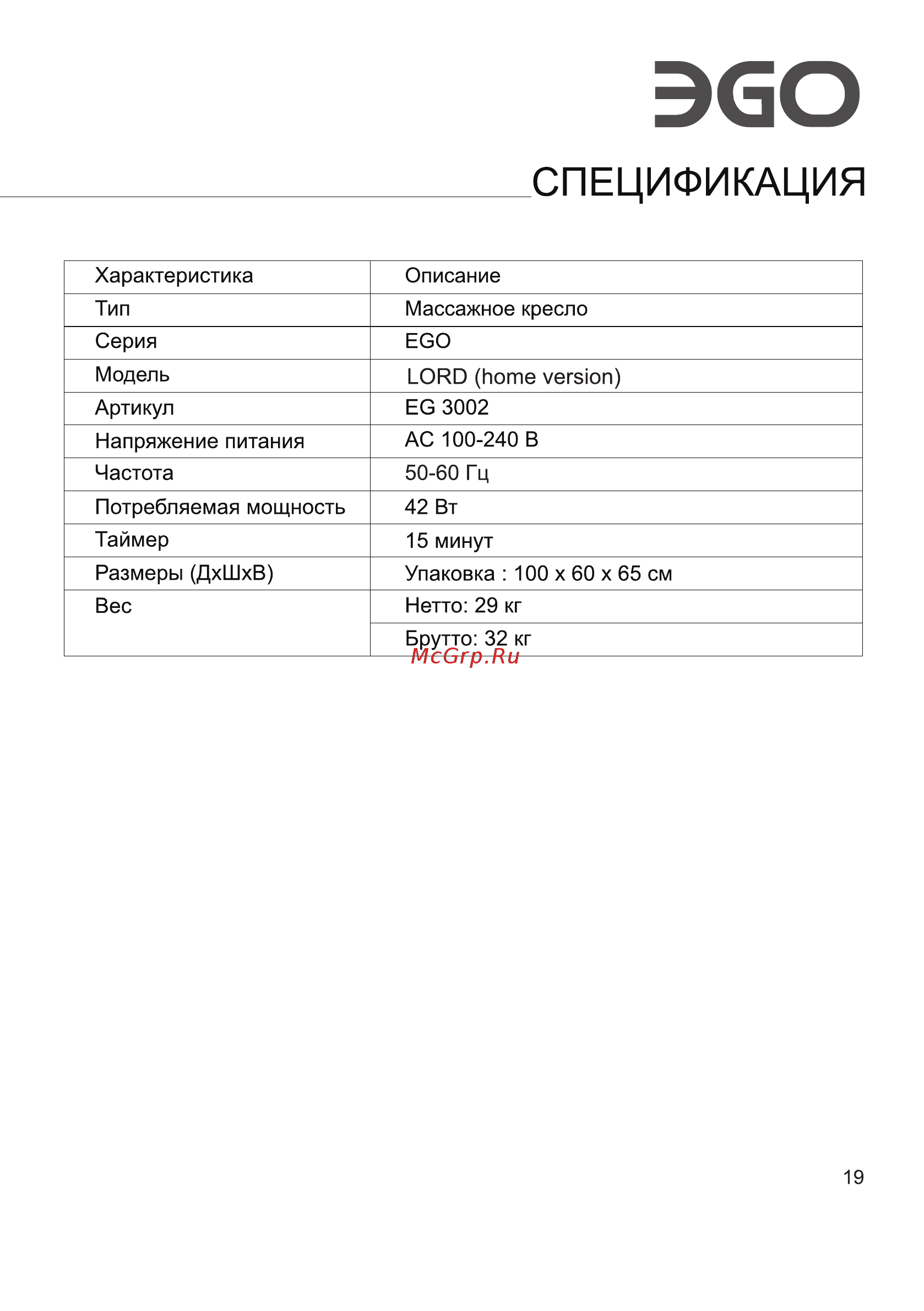 Ego Spring EG2004 [21/24] Страница 21