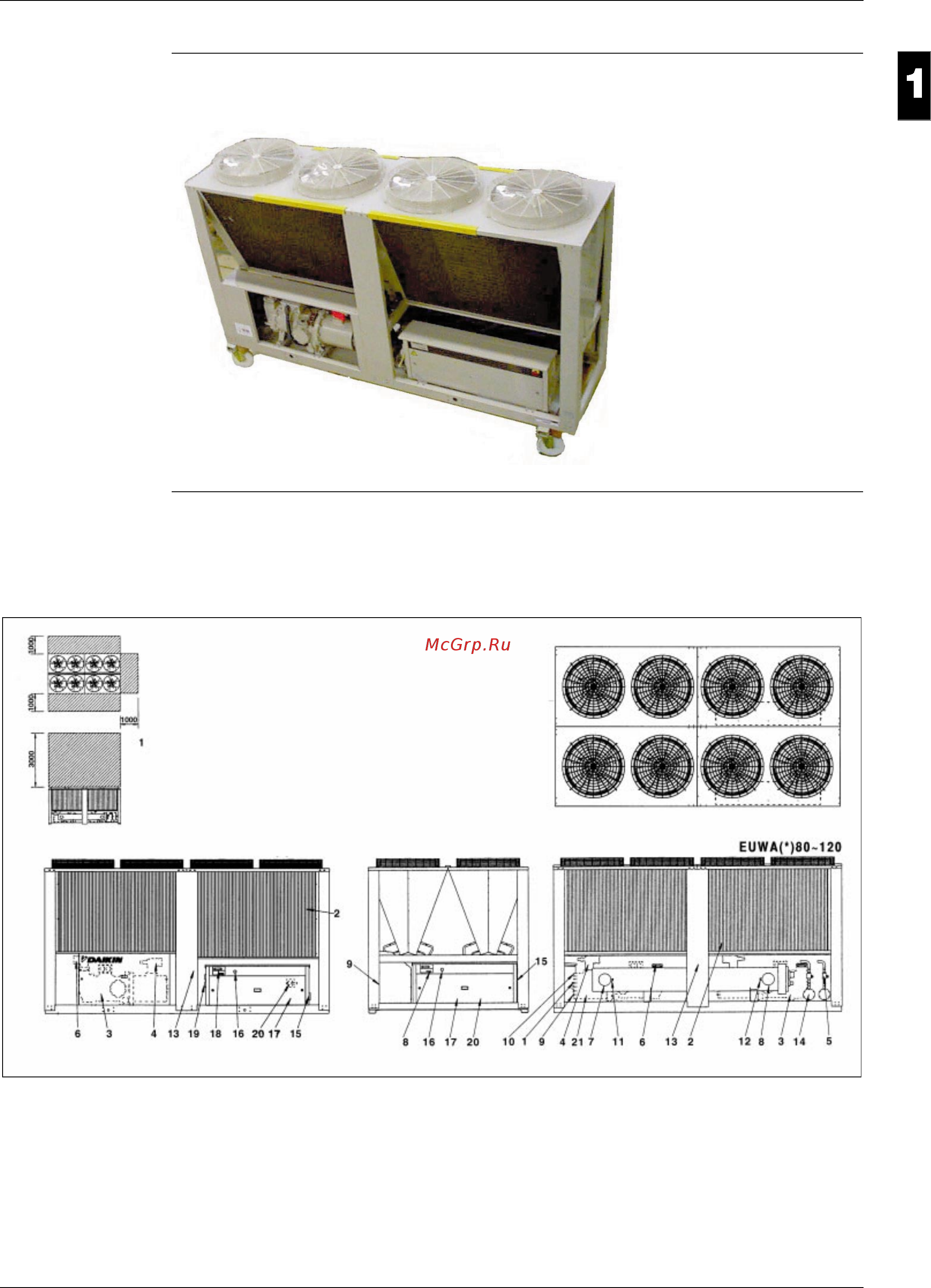 Daikin EUWA(*)100JX [19/145] Photo display of euwa 40 60jx