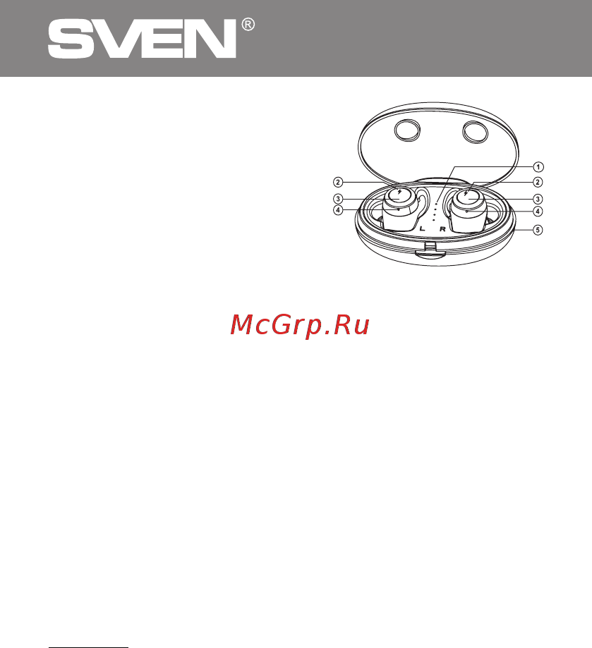 Sven E-505B [8/16] Безпровідні стереонавушники з мікрофоном