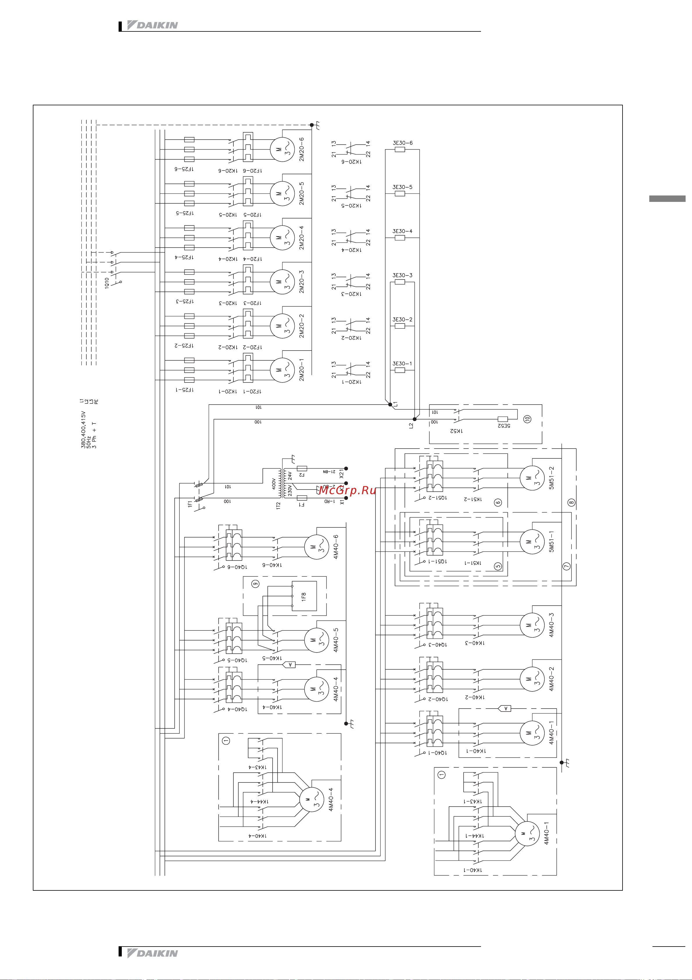 Daikin EWYP075CAYNB [45/53] Монтажная схема