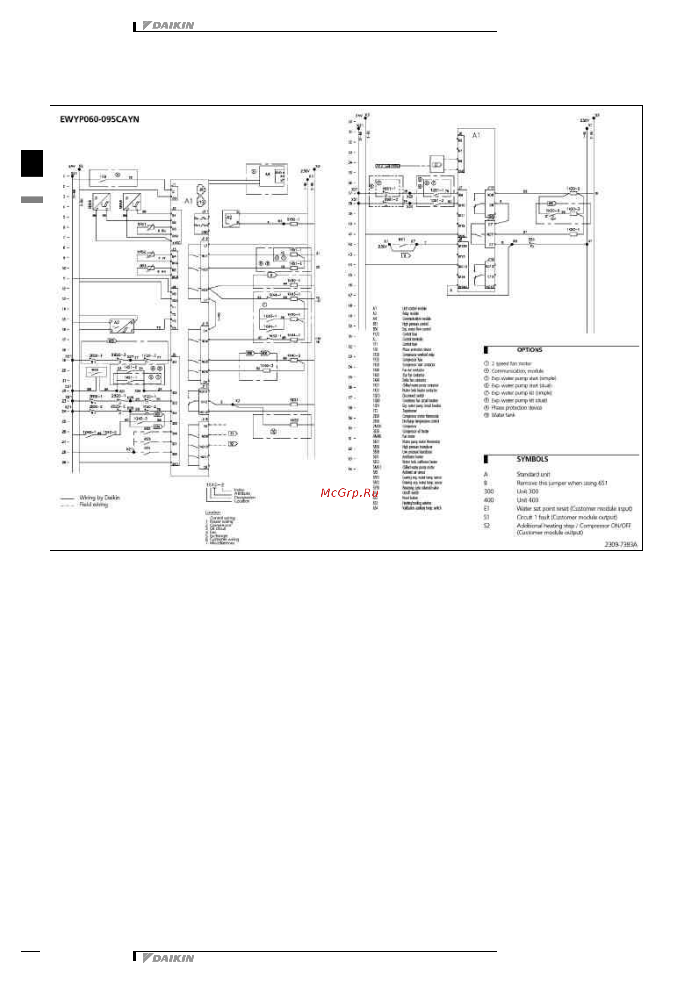 Daikin EWYP130CAYN [33/43] Wiring diagram
