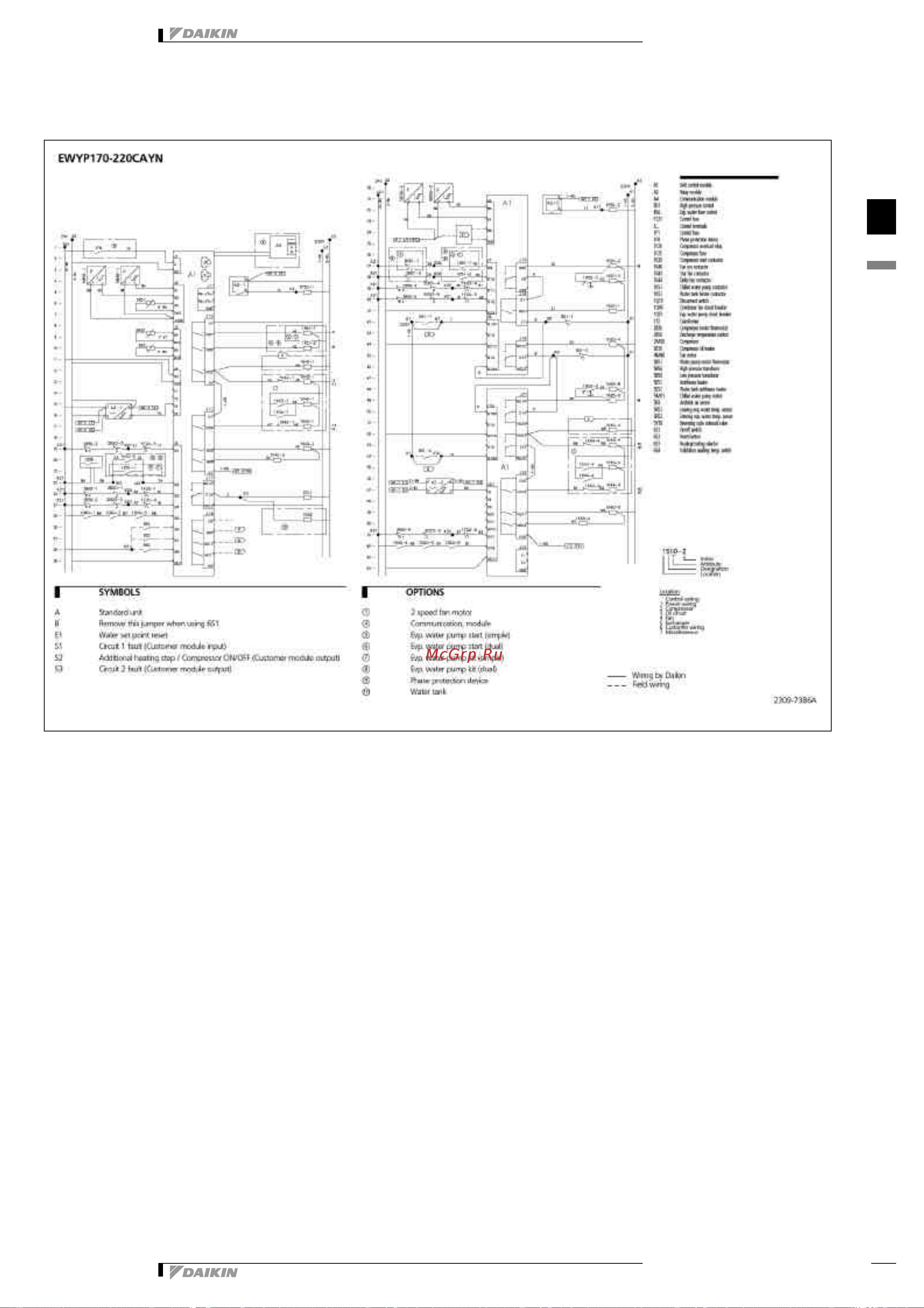 Daikin EWYP130CAYN [38/43] Wiring diagram