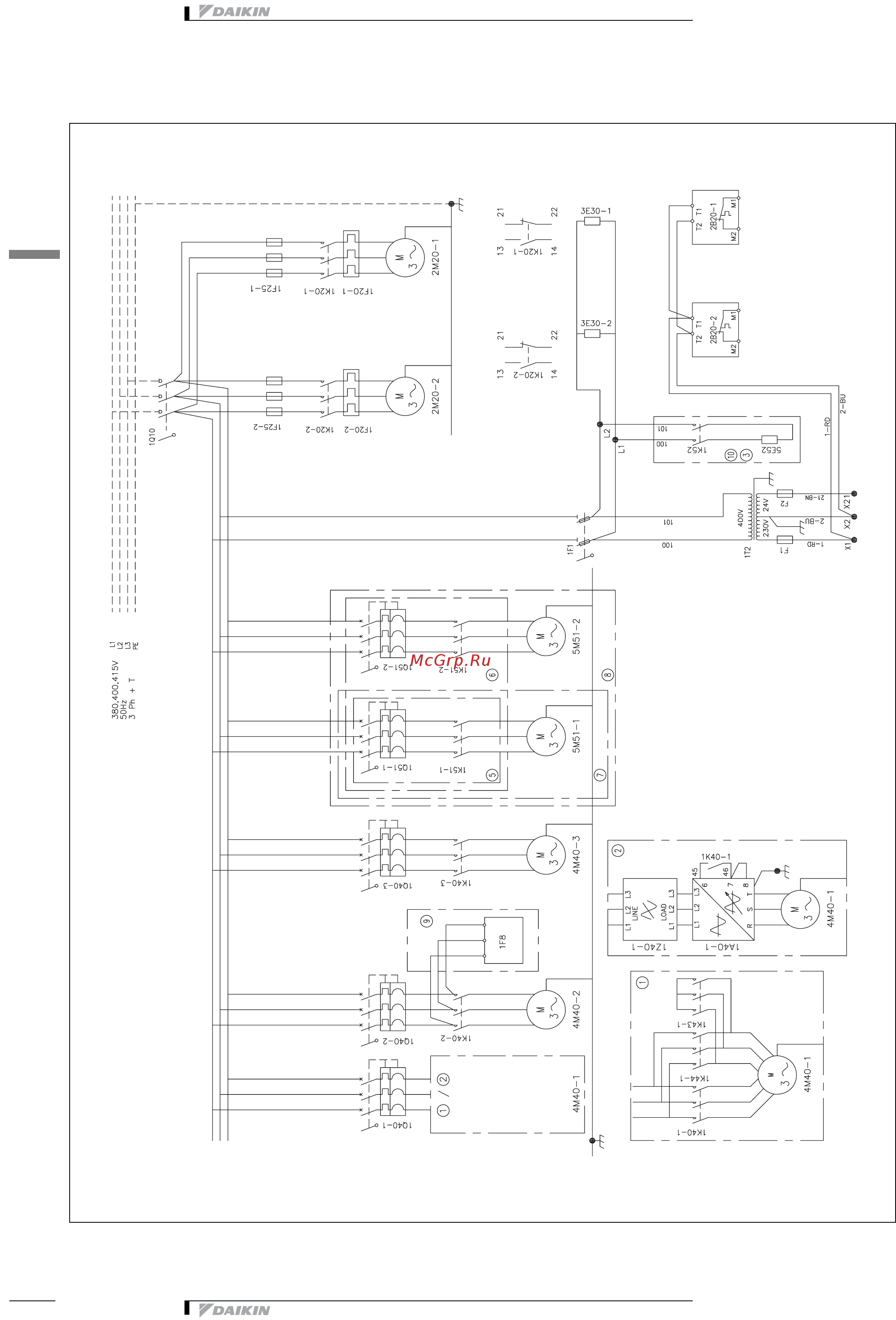Daikin EWAP060CAYNP [36/50] Монтажная схема