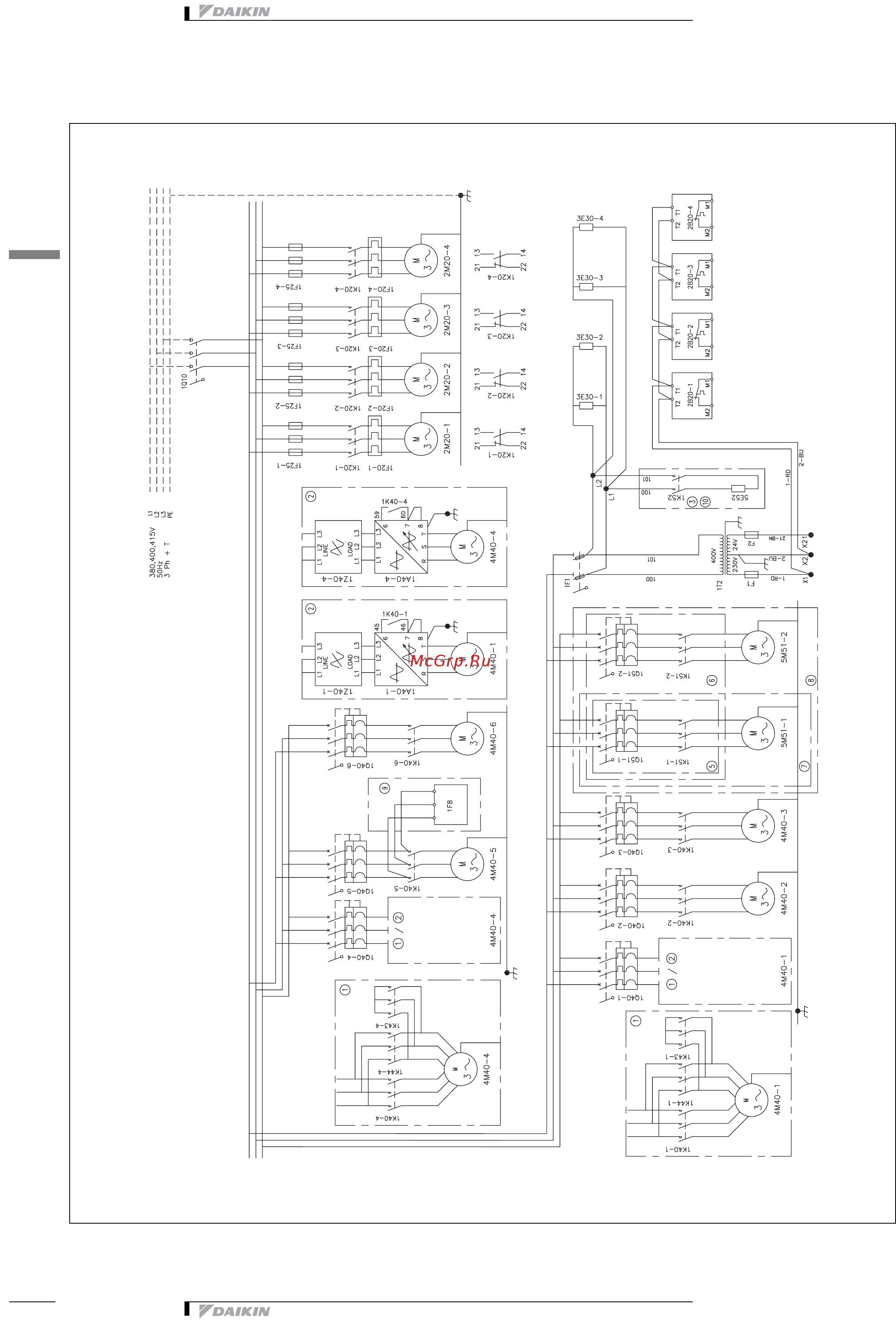 Daikin EWAP180CAYNB [42/50] Монтажная схема