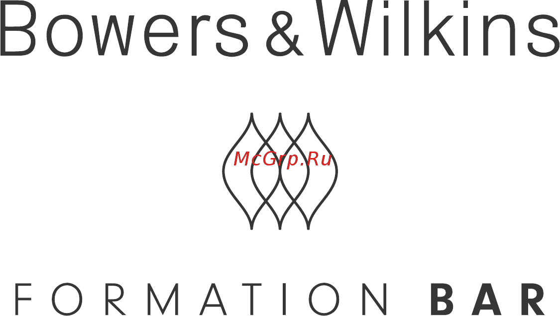 Bowers & Wilkins Formation Bar Инструкция онлайн