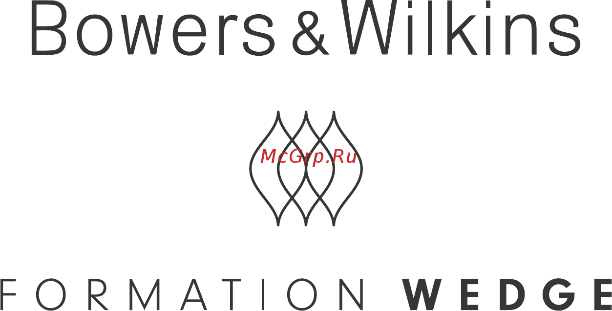 Bowers & Wilkins Formation Wedge Инструкция онлайн