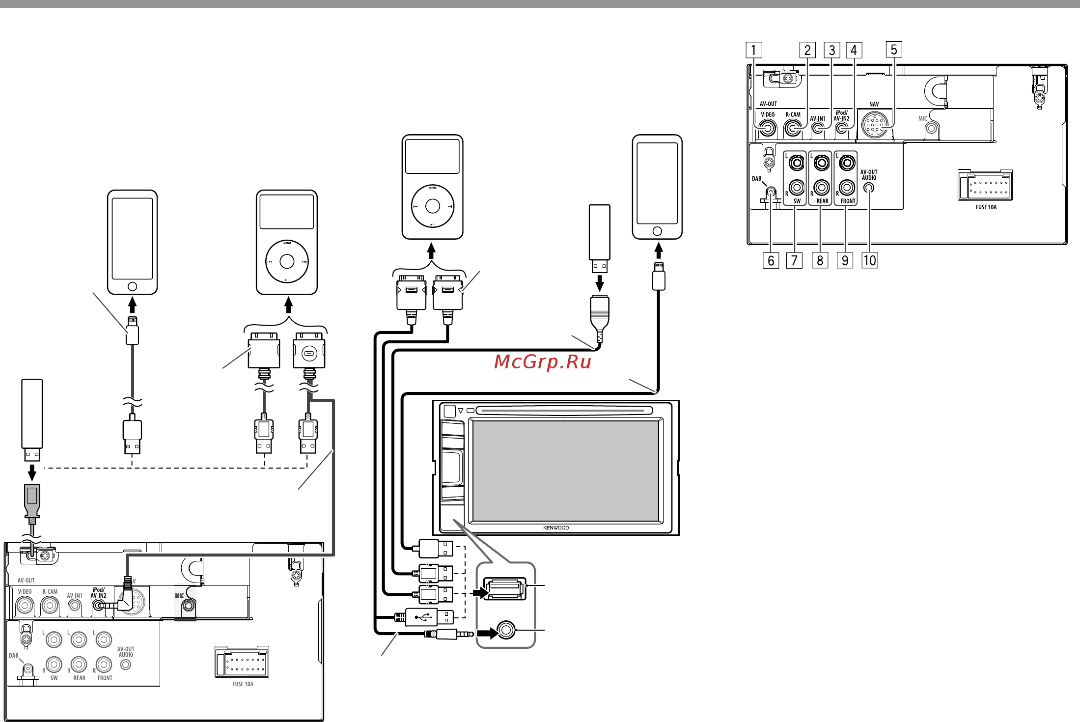 Kenwood DDX3055 [52/64] Подсоединение установка подсоединение установка