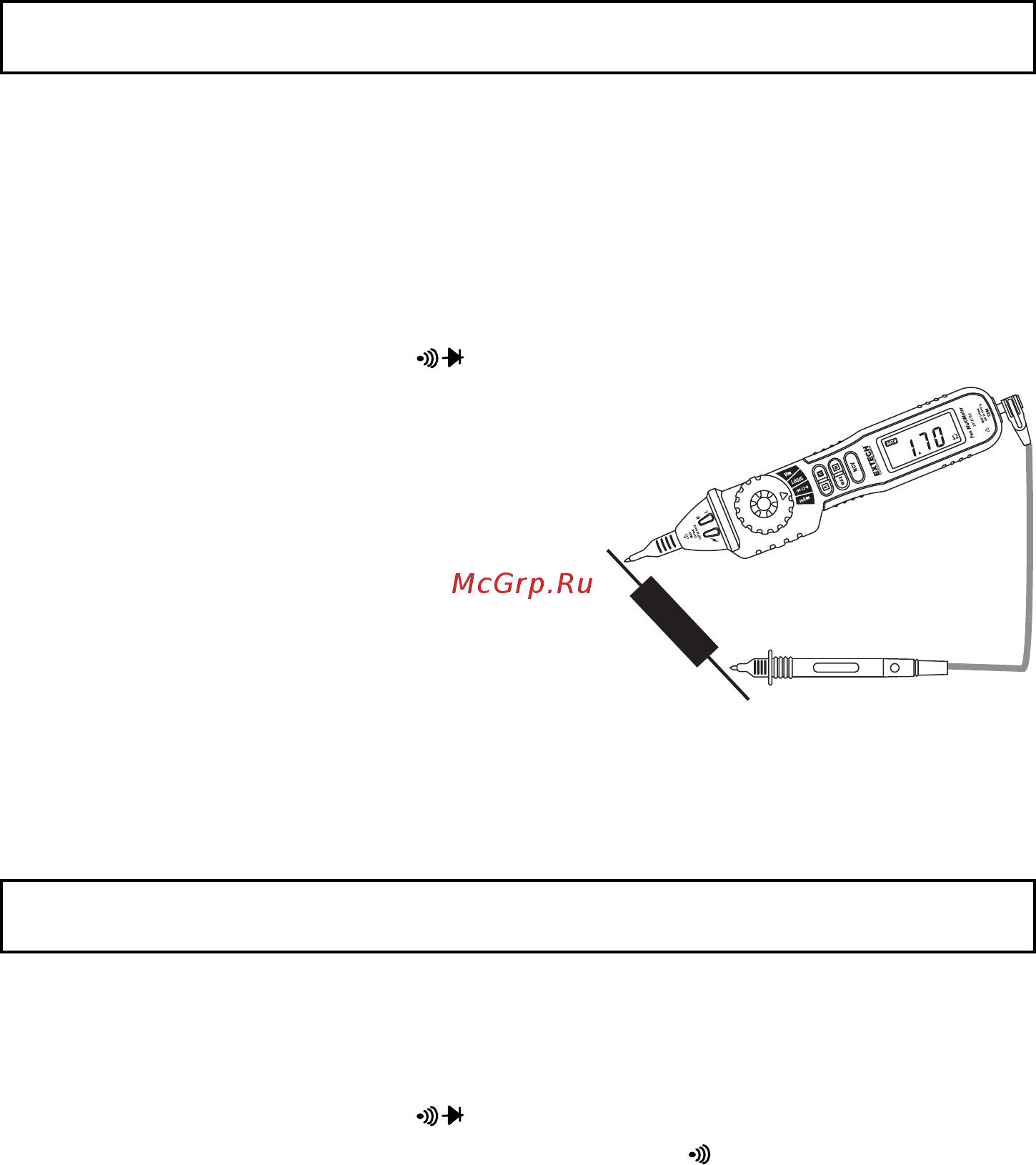 EXTECH EX381676A [9/13] Continuity check