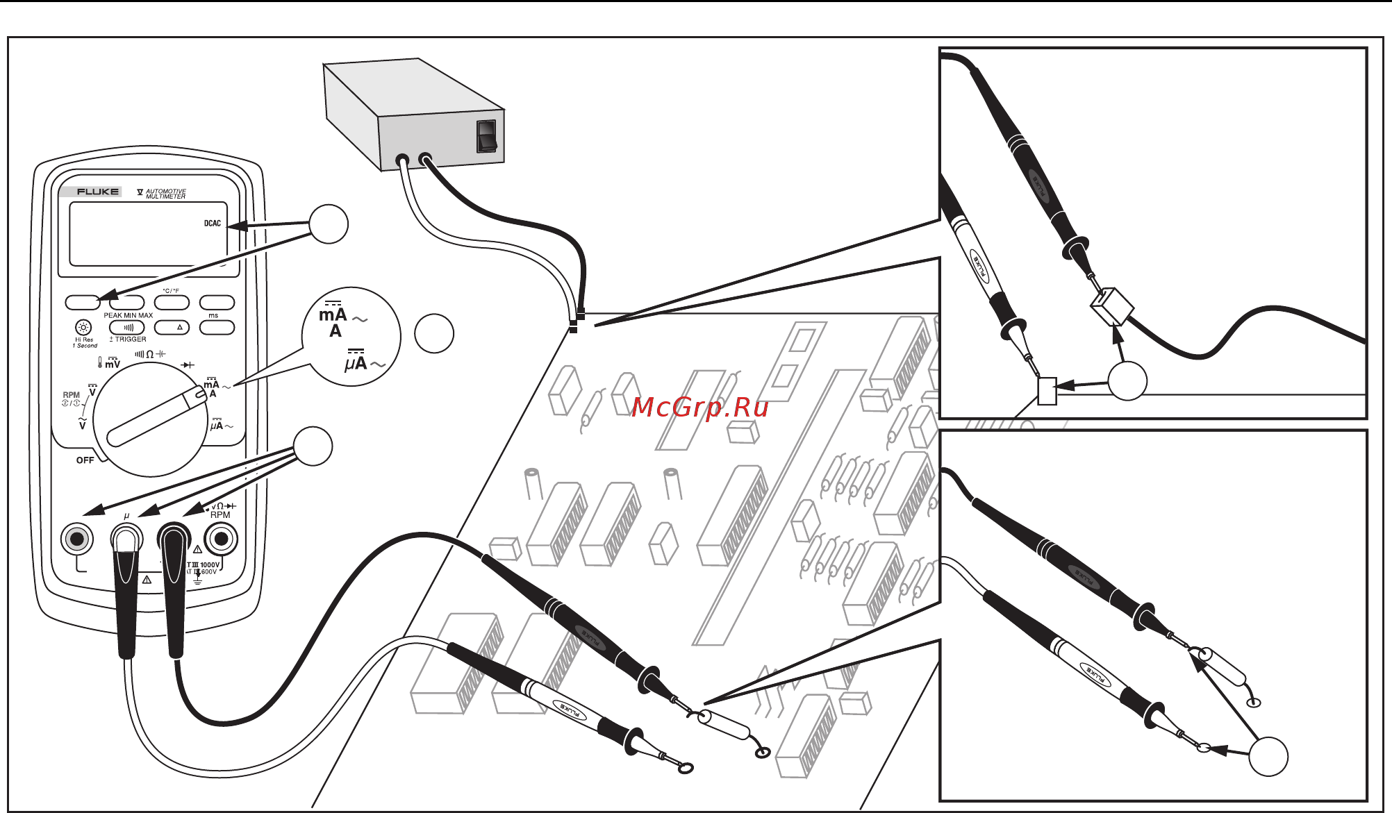 Fluke FLK-87VMAX-E2KIT [36/84] Figure 7 measuring current