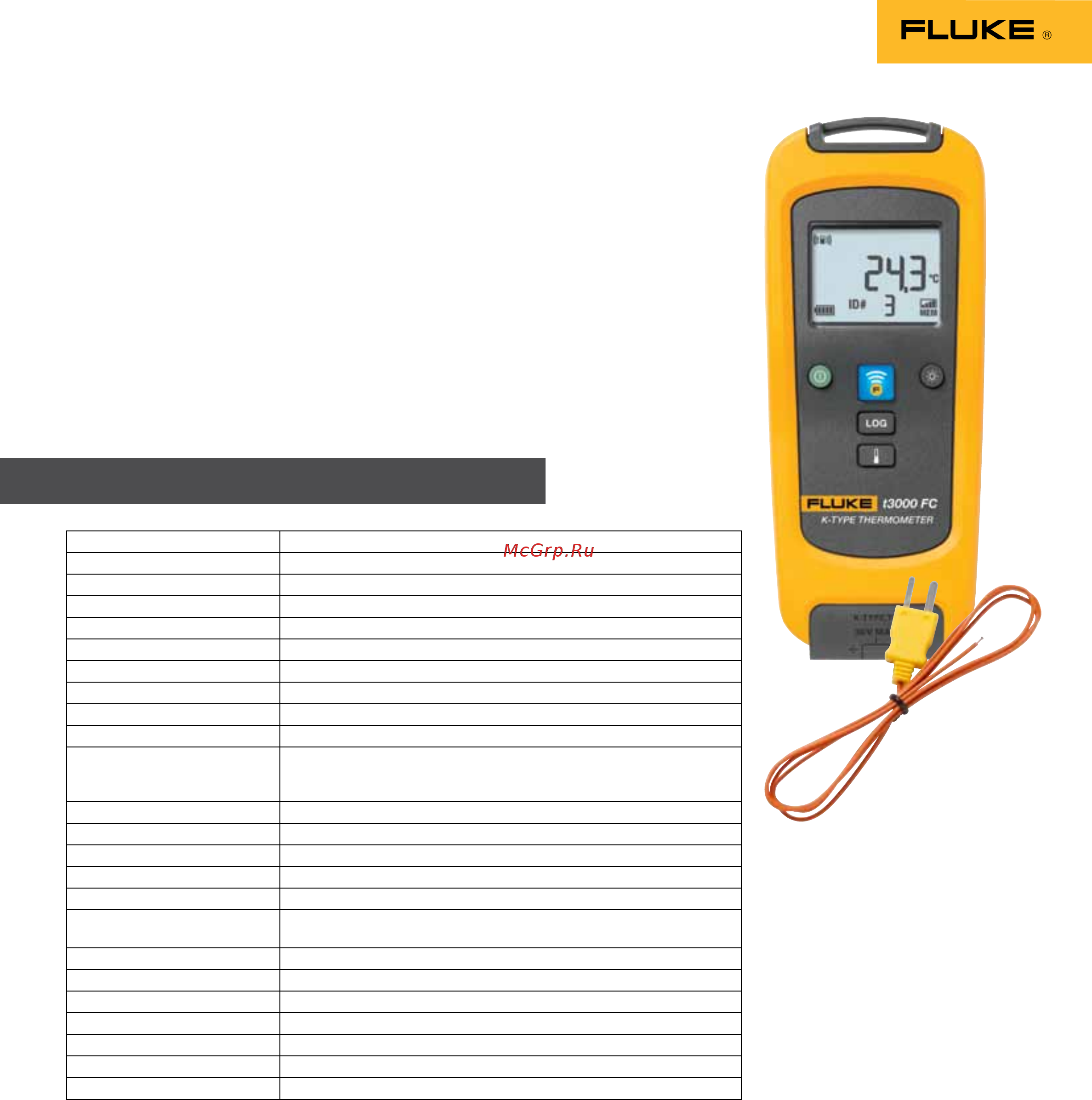 Fluke FLK-V3001FC [7/8] Fluke t3000 fc wireless k type temperature module
