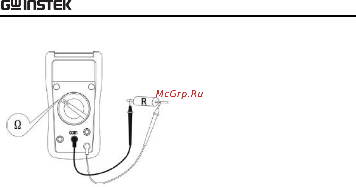 GW INSTEK GDM-350B [16/34] Resistance measurement