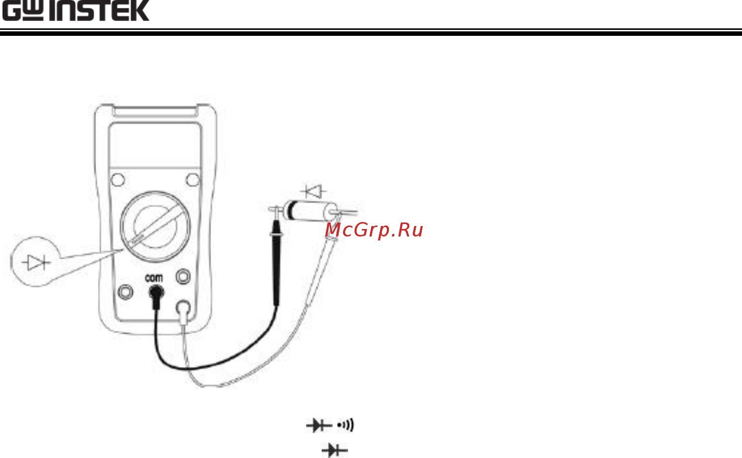 GW INSTEK GDM-350B [18/34] Diode measurement