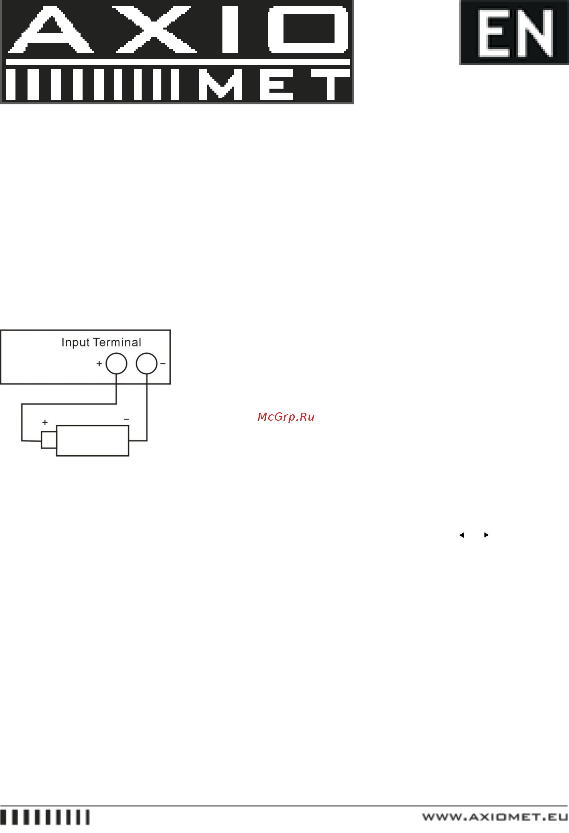 AXIOMET AX-EL300W [52/72] Battery discharge operation