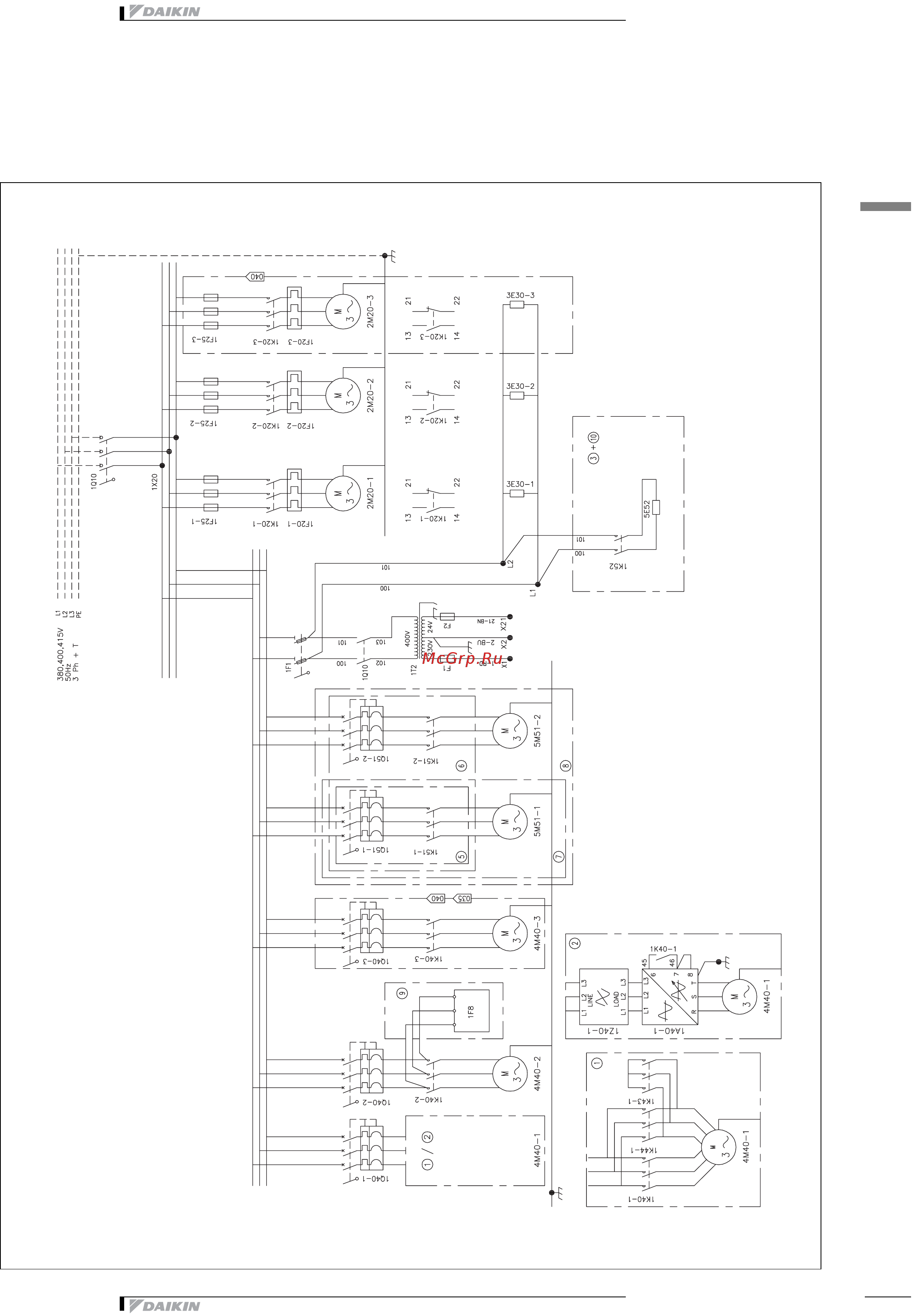 Daikin EUWA080BZ6Y [29/47] Wiring diagram