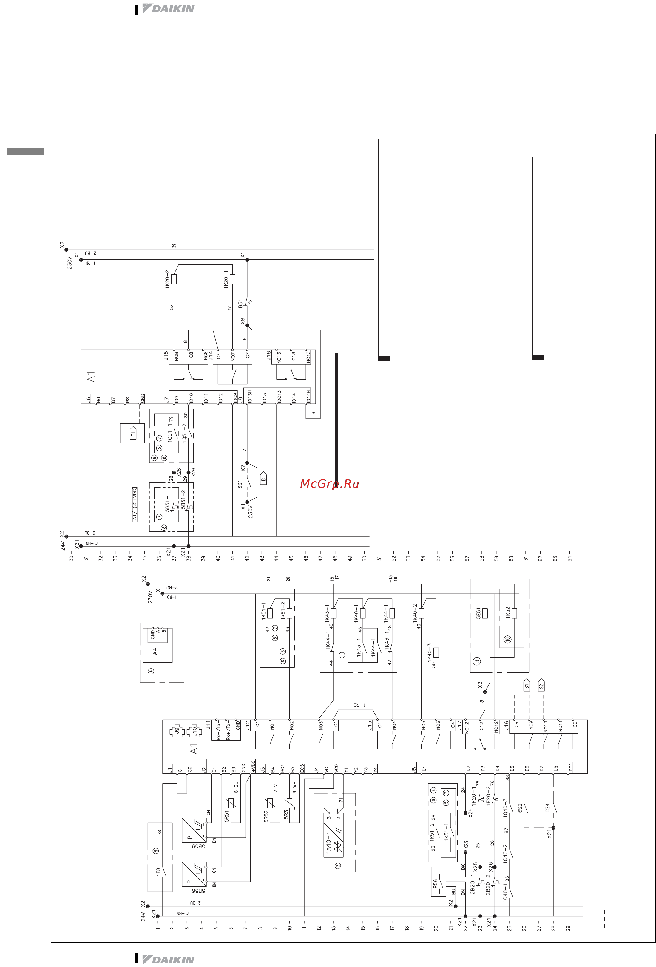 Daikin EUWA030BZ6Y [32/47] Wiring diagram